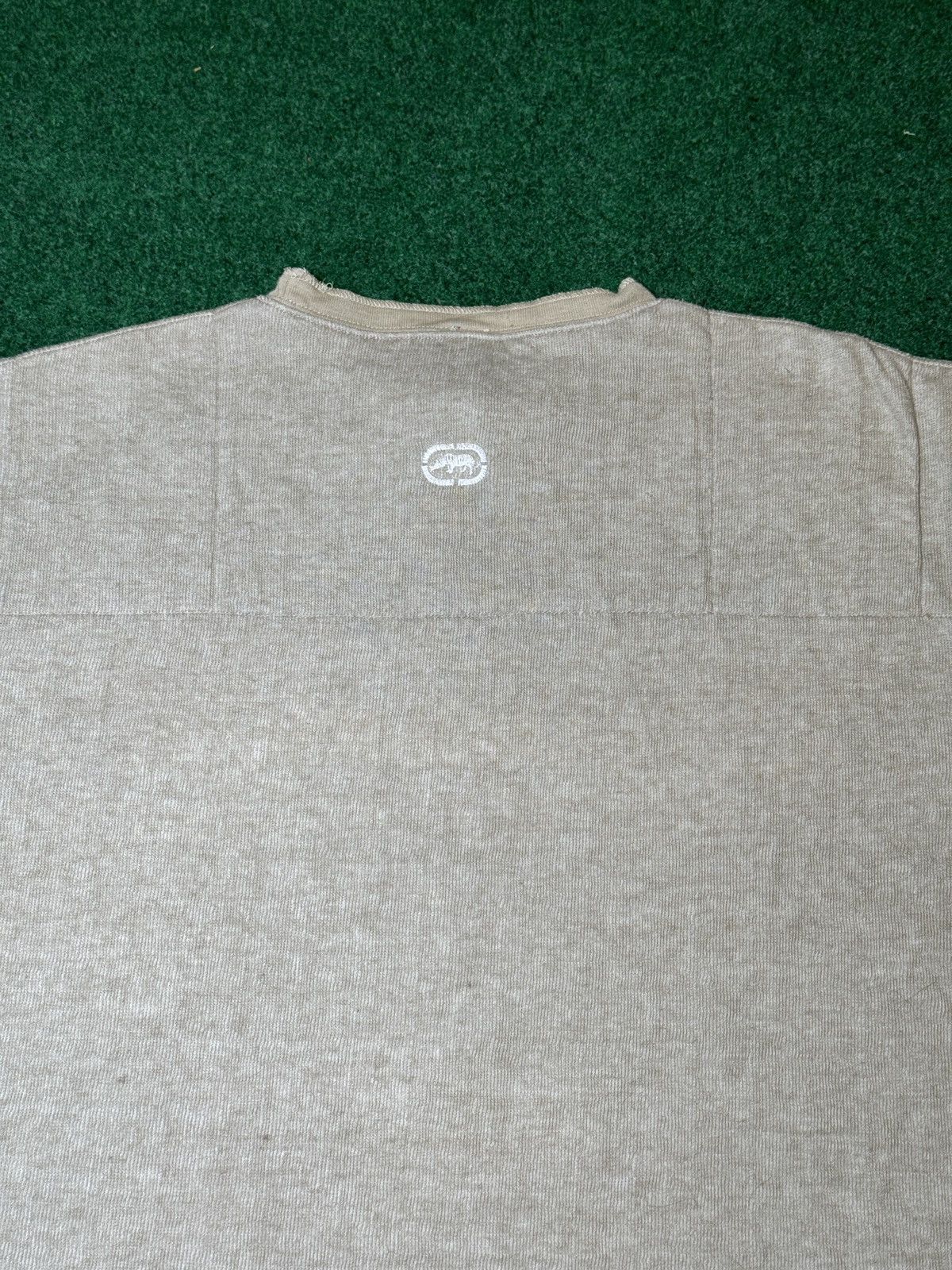 Ecko Unltd. × Vintage Y2L Ecko UNLTD Denim Baggy Hip Hop Biege Sand T Shirt Size US L / EU 52-54 / 3 - 6 Thumbnail