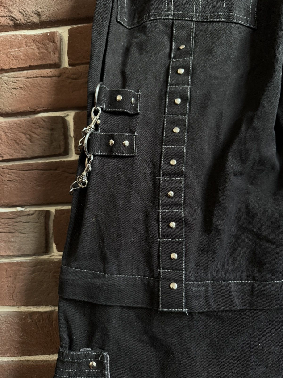 Japanese Brand Rare Dead Threads Bondage Zipper Cargo Pants Rave Techno L Size US 33 - 6 Thumbnail