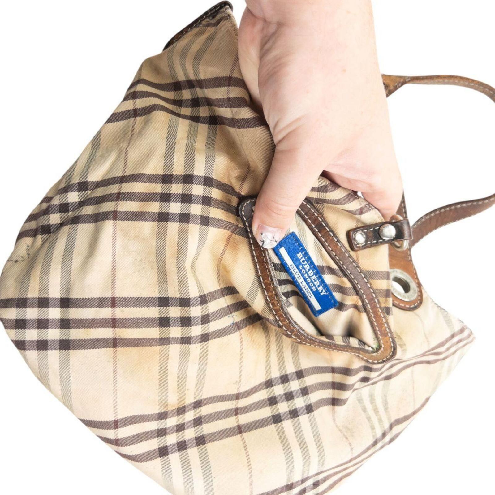 Burberry Vintage Burberry Blue Label Nova Check Reversible Handbag Size ONE SIZE - 6 Thumbnail