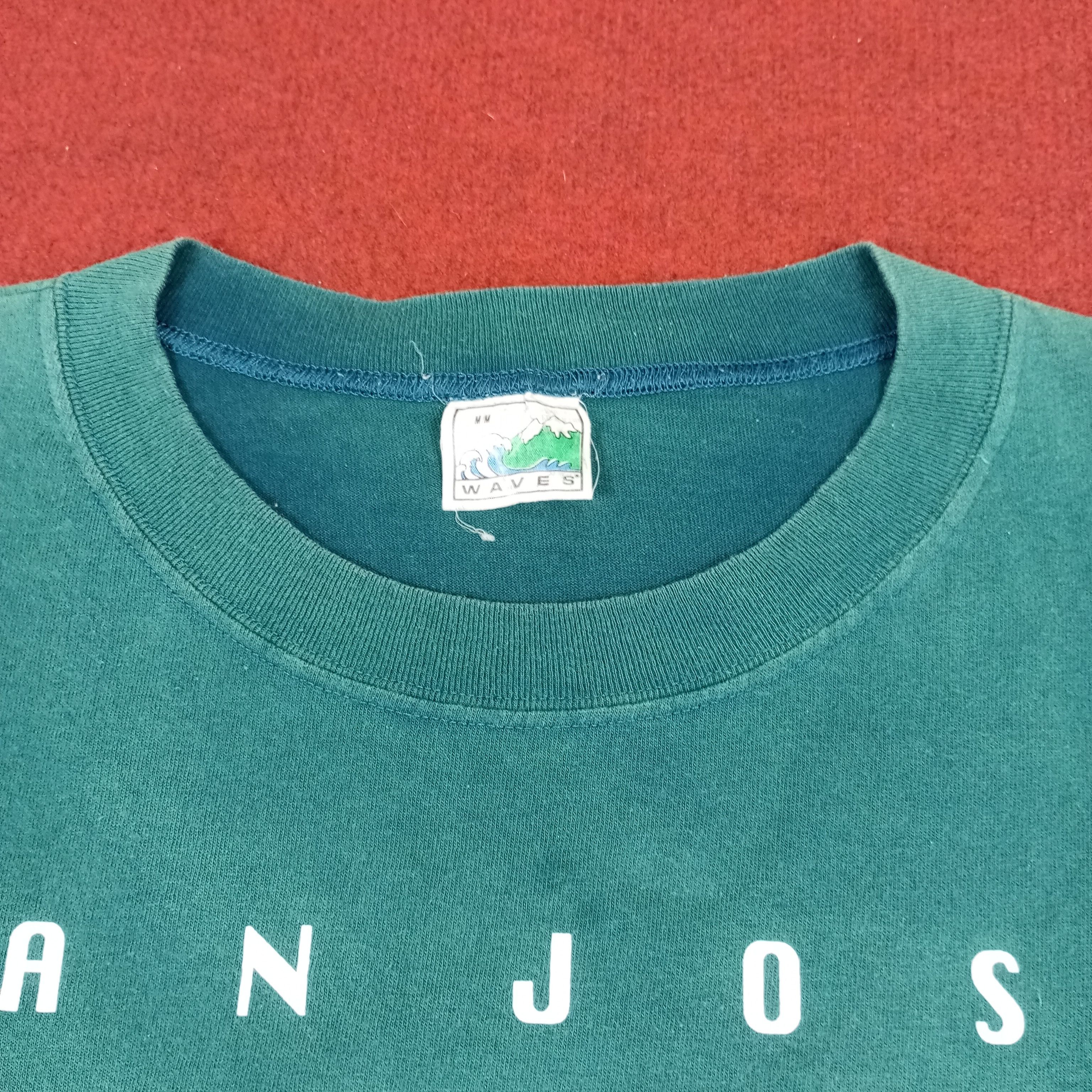 NHL × Vintage San Jose Sharks NHL Ice Hockey Team Vintage Tshirt Size US M / EU 48-50 / 2 - 6 Thumbnail