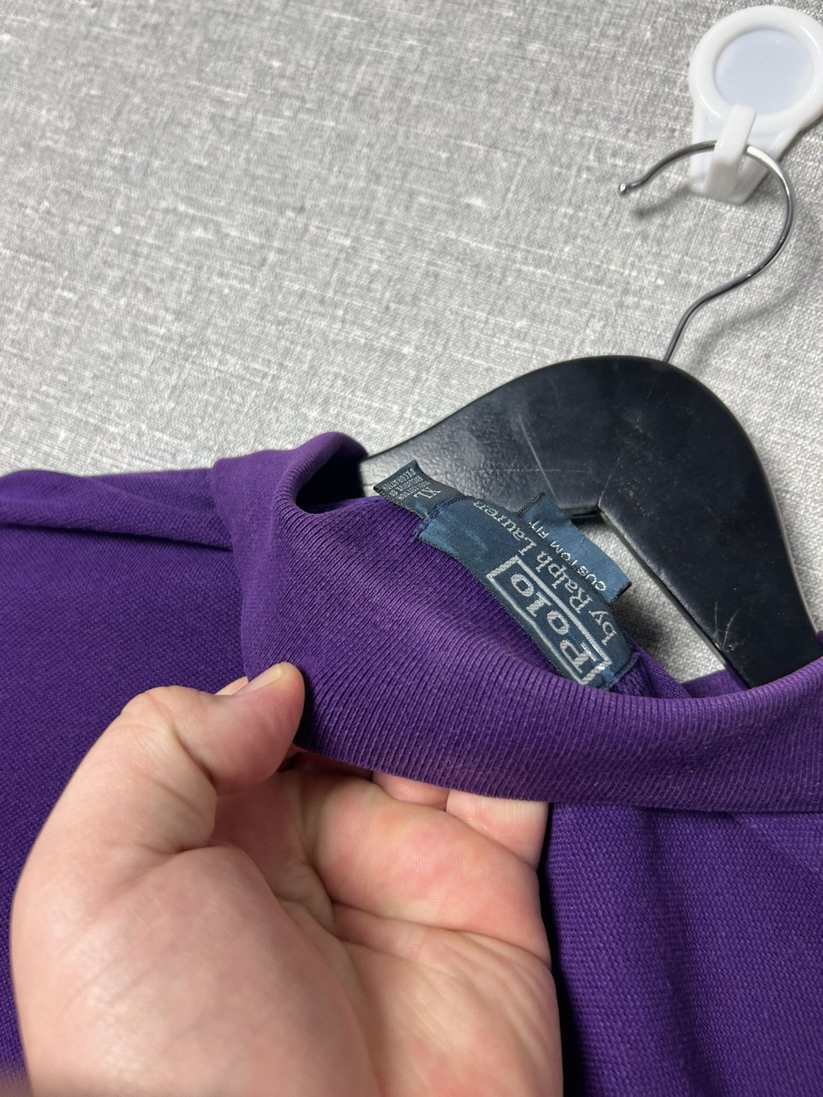 Polo Ralph Lauren Vintage Polo Ralph Lauren New York Purple Polo Long Sleeve Size US XL / EU 56 / 4 - 15 Thumbnail