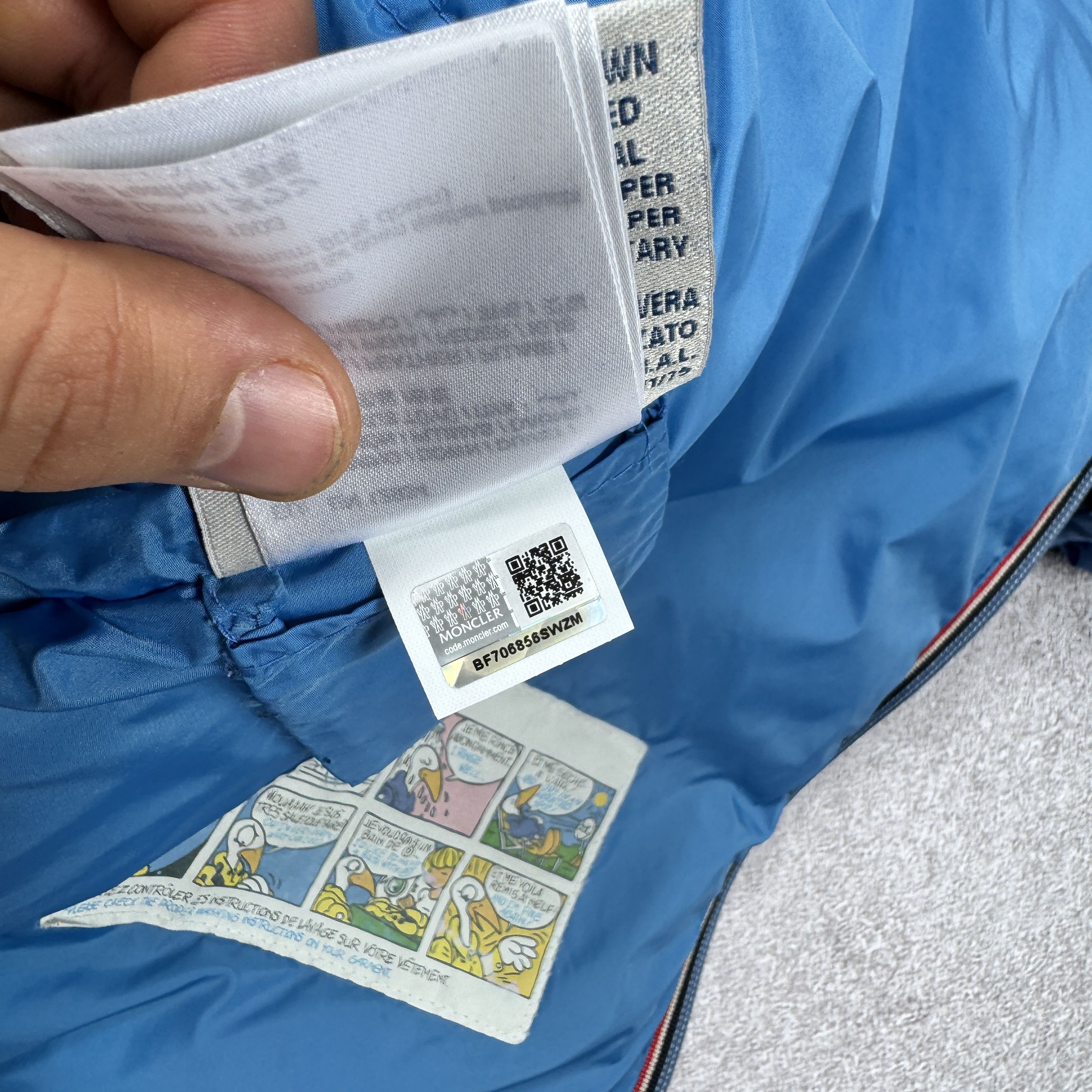 Moncler Original Moncler Gaston Blue Puffer Nylon Jacket Size 14Y Size US S / EU 44-46 / 1 - 16 Thumbnail