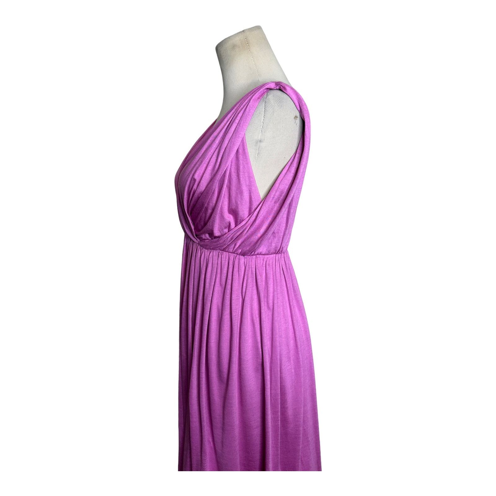 Loft Loft lilac sleeveless V neck mini summer dress size XSP Size XS / US 0-2 / IT 36-38 - 5 Thumbnail