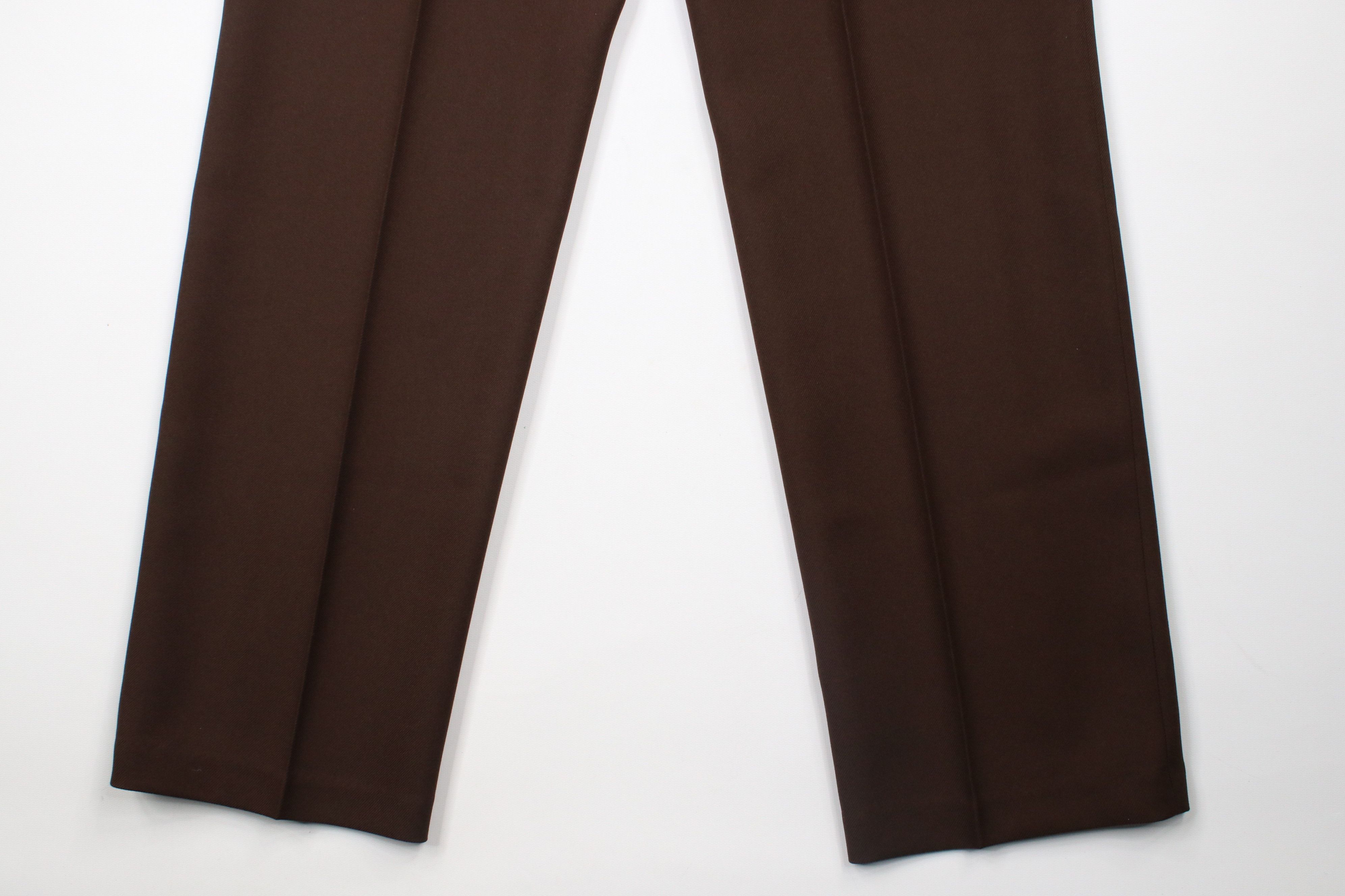 Levi's × Vintage Vintage 80s Levis Knit Flared Wide Leg Chino Pants Brown USA Size US 32 / EU 48 - 11 Thumbnail