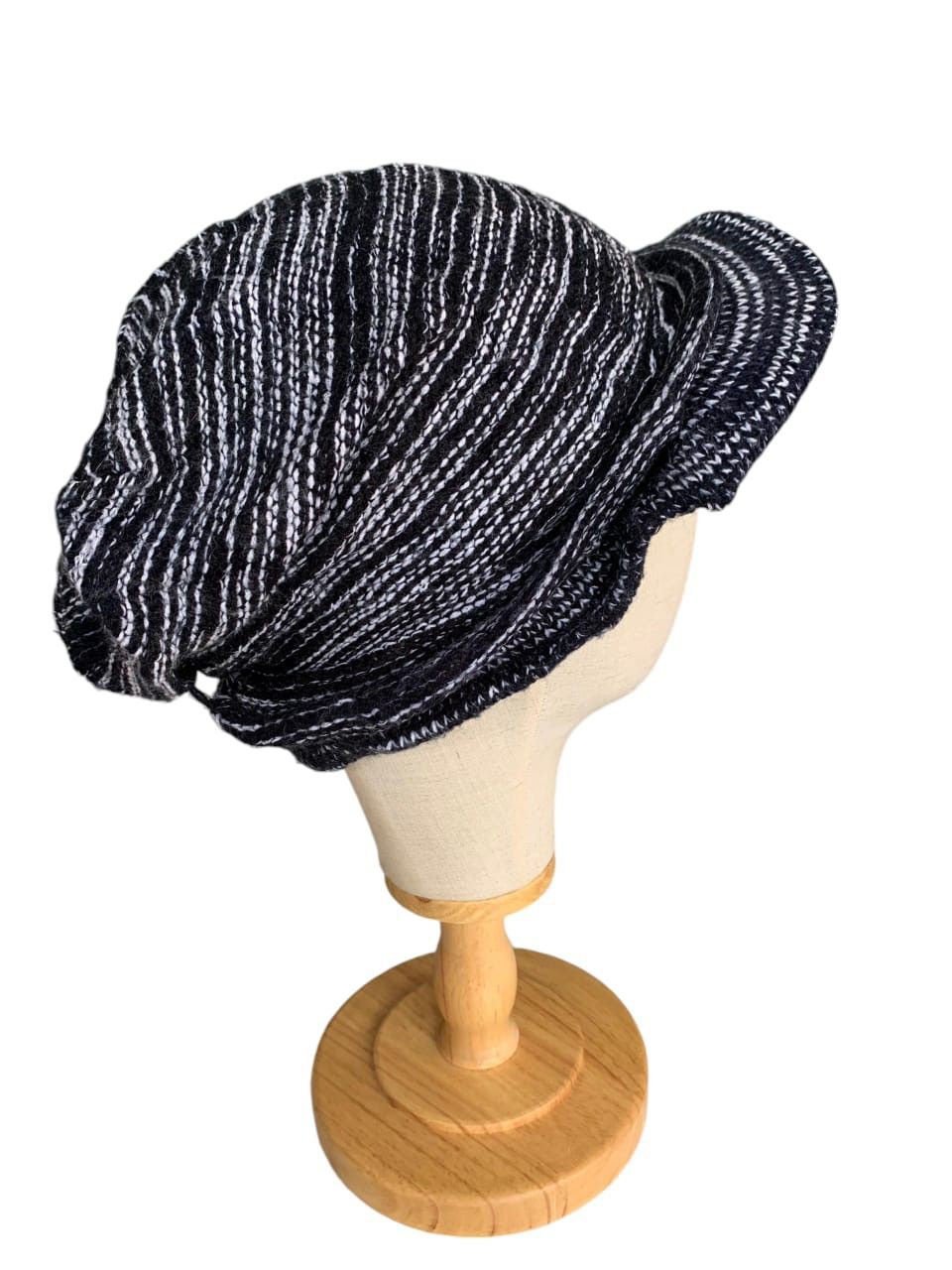 Japanese Brand × Vintage Slouchy Beanie Hat With Brim And Small Badge Size ONE SIZE - 8 Thumbnail