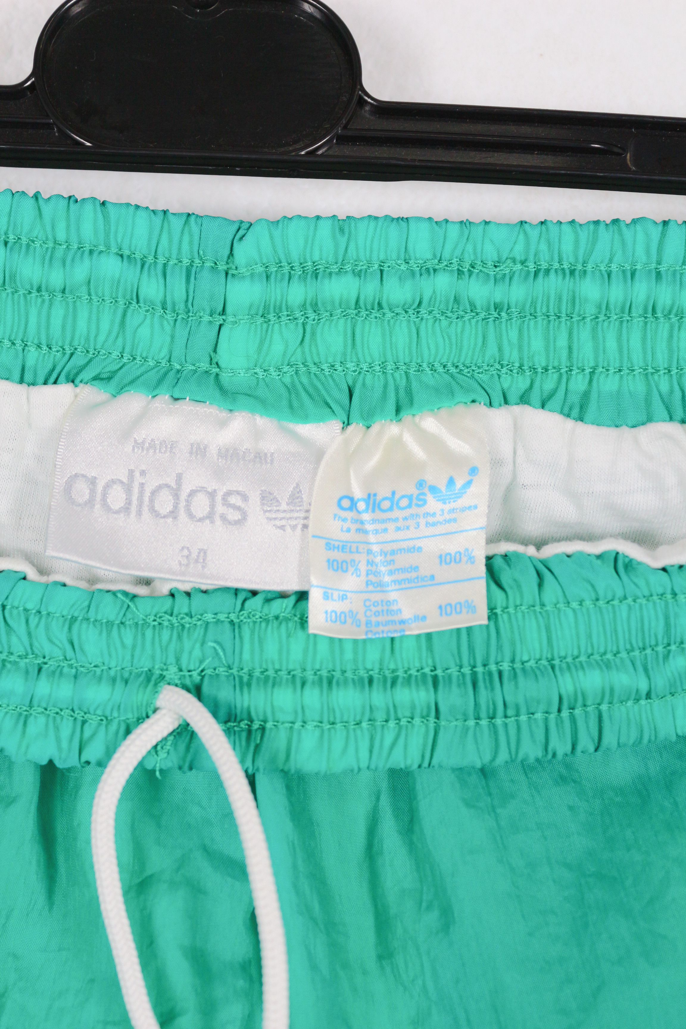 Adidas × Vintage Vintage Adidas Three Stripes Logo Green Shorts Sportswear Size US 32 / EU 48 - 6 Thumbnail