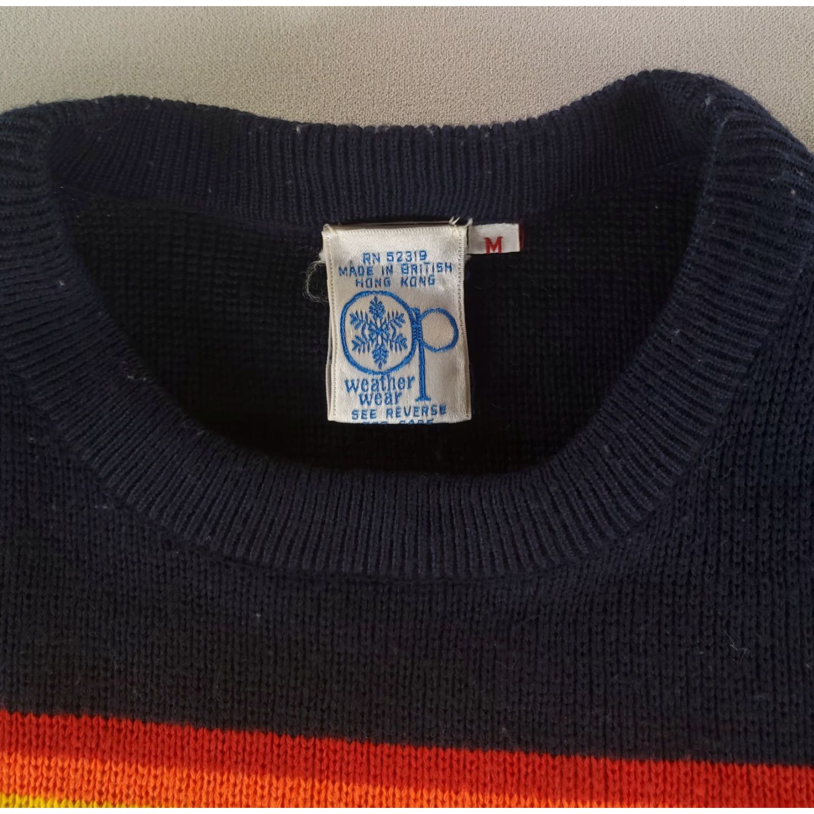 Ocean Pacific VINTAGE Ocean Pacific Rainbow Striped Sweater Yellow Blue Long Sleeve Mens M Size US M / EU 48-50 / 2 - 3 Thumbnail
