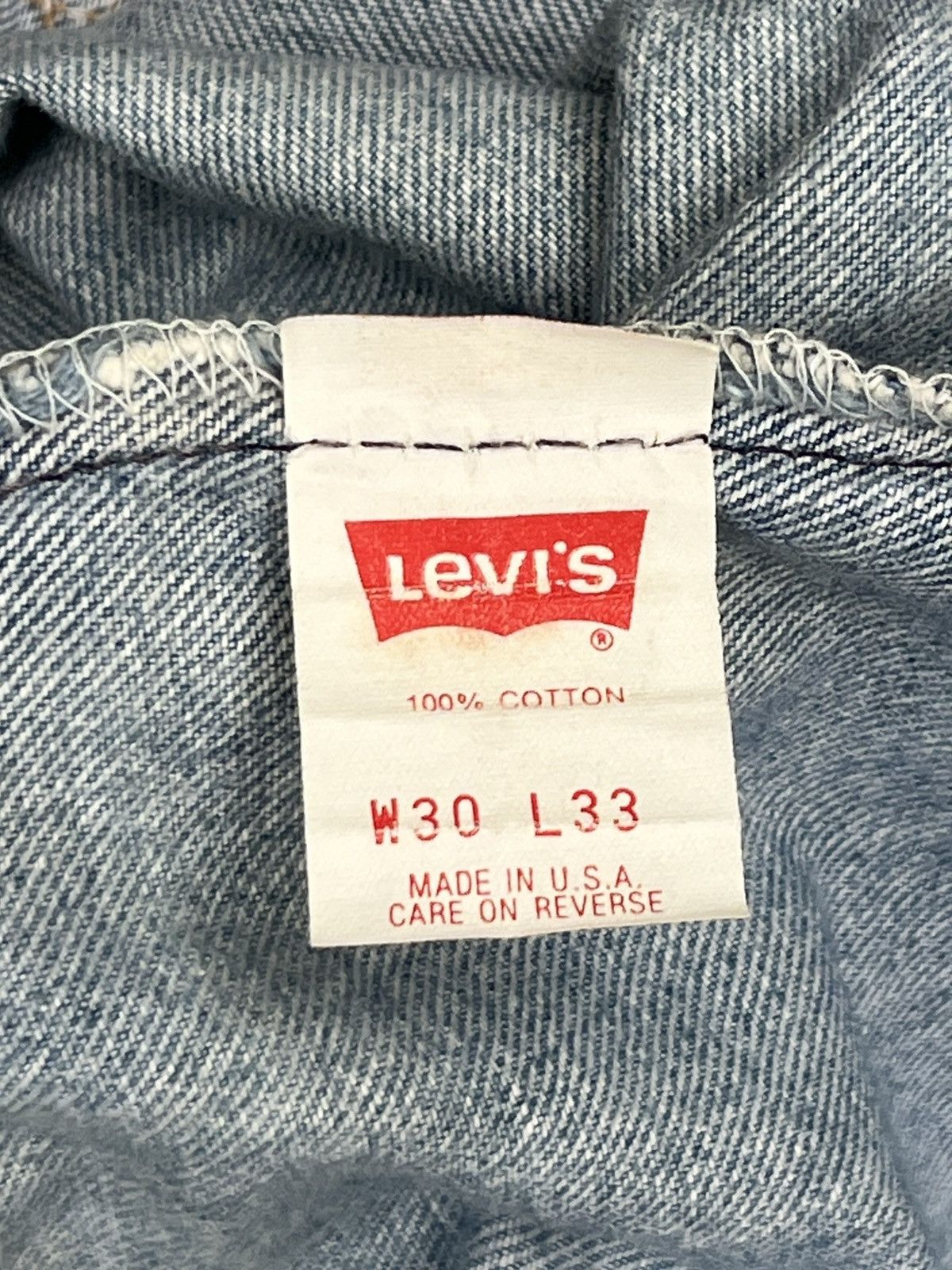 Levi's Vintage Clothing Vintage 90s Levis 501 USA Perfect Sun Faded Jeans Size US 30 / EU 46 - 20 Thumbnail