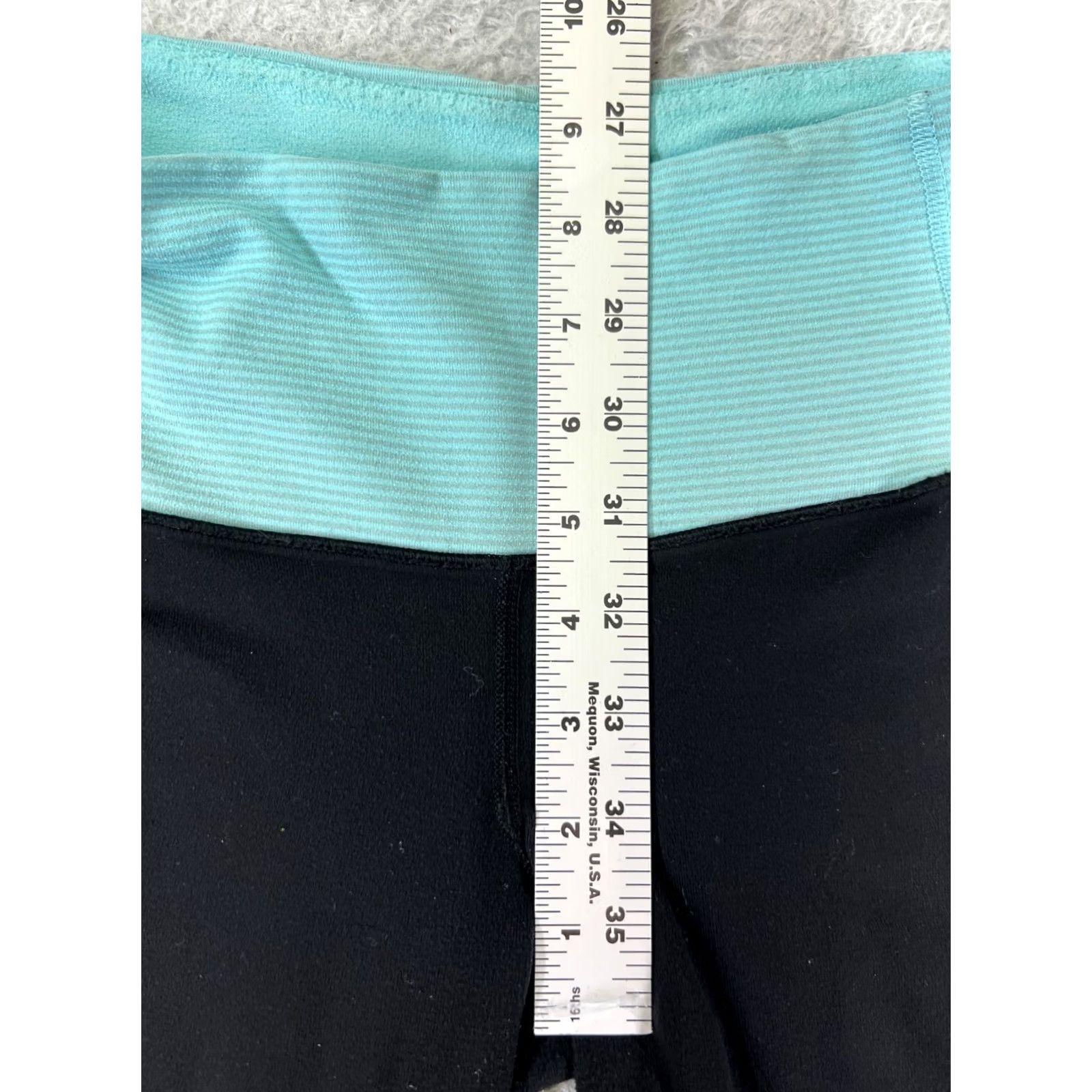 Lululemon Lululemon Pants Womens Black Blue 8 Tadasana Slit Crop Yoga Luon Fabric Size 30" / US 8 / IT 44 - 7 Thumbnail