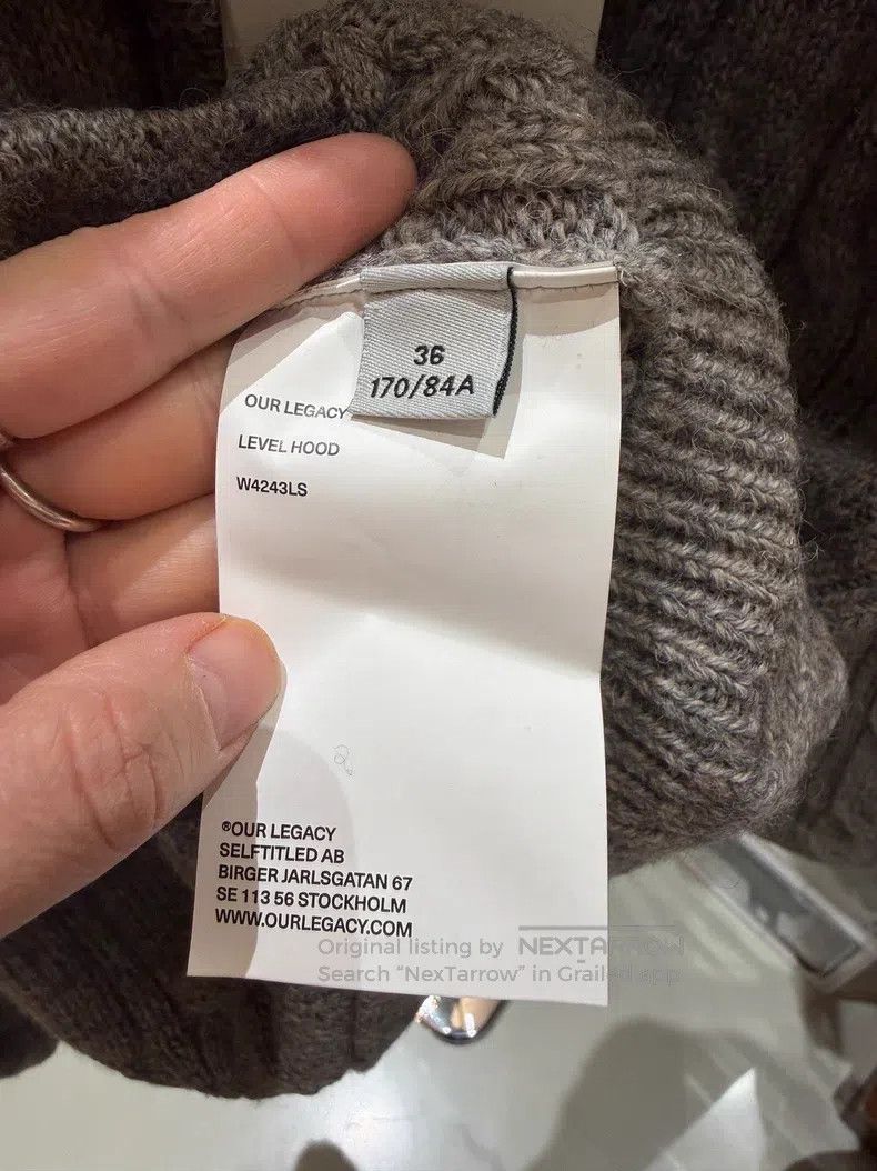 Our Legacy Our Legacy Gray Chunky Knit Cardigan Size XS / US 0-2 / IT 36-38 - 4 Thumbnail