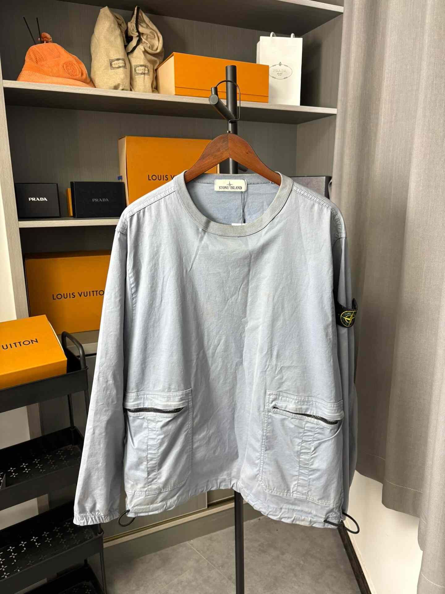Stone Island Stone Island Cargo Gray Hoodie M Men Size US M / EU 48-50 / 2 - 1 Thumbnail