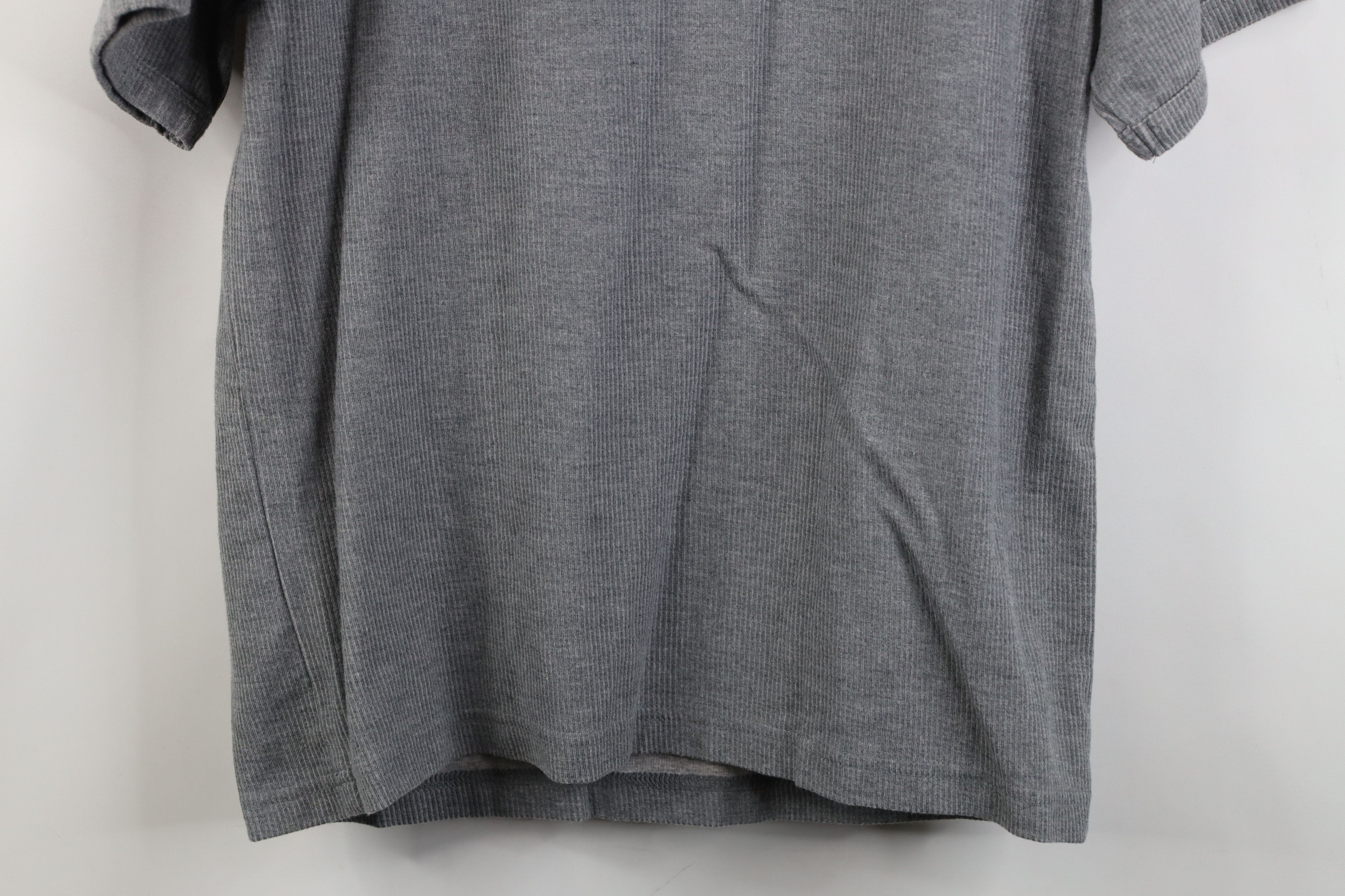 Vintage Vintage 90s Streetwear Ribbed Knit Short Sleeve T-Shirt Size US L / EU 52-54 / 3 - 10 Thumbnail