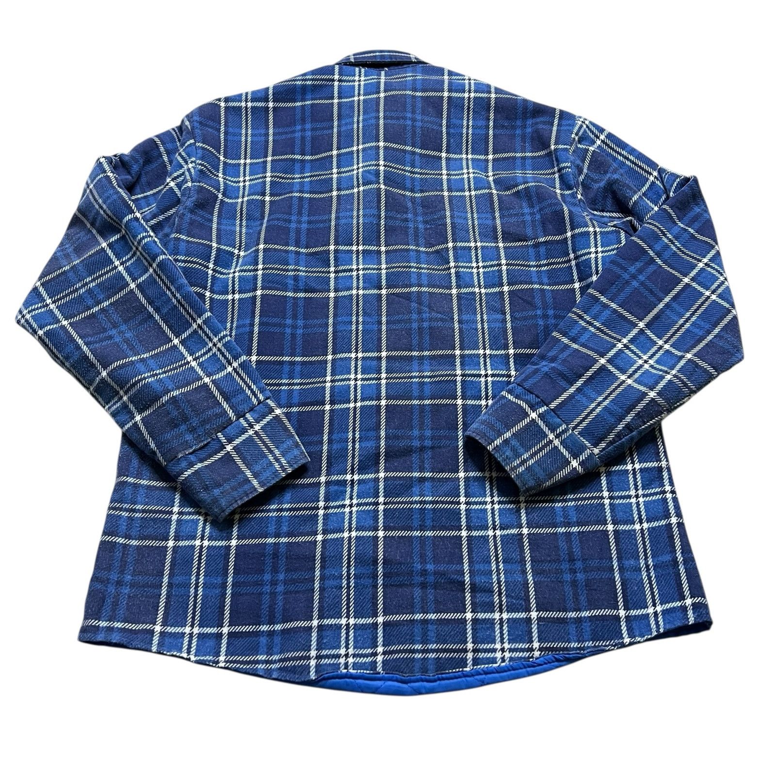 Fieldmaster Vintage Fieldmaster Blue Plaid Quilted Lined Flannel Medium Size US M / EU 48-50 / 2 - 7 Thumbnail