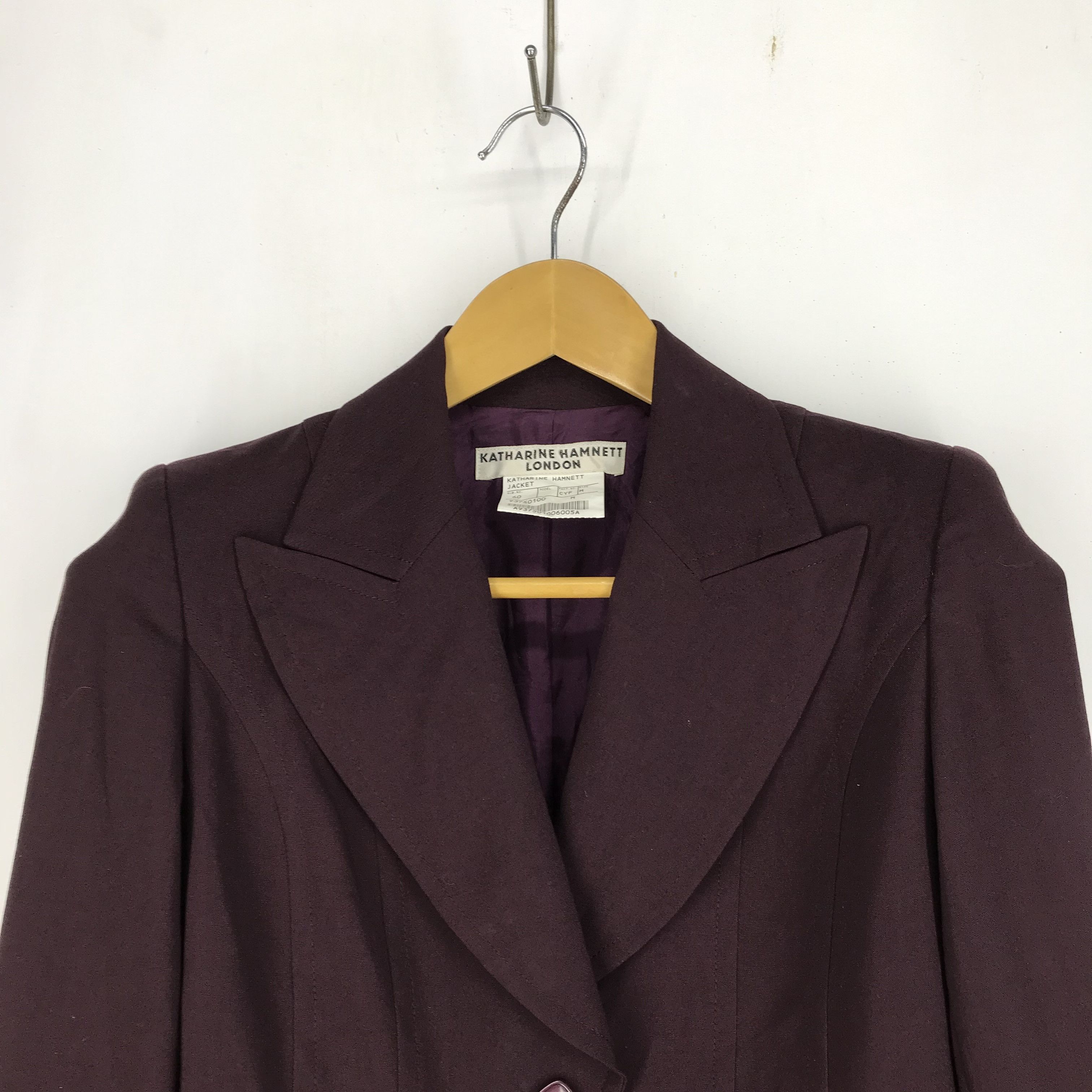 Katharine Hamnett London KATHARINE HAMNETT Casual Jacket #2423-84 Size XS / US 0-2 / IT 36-38 - 2 Thumbnail