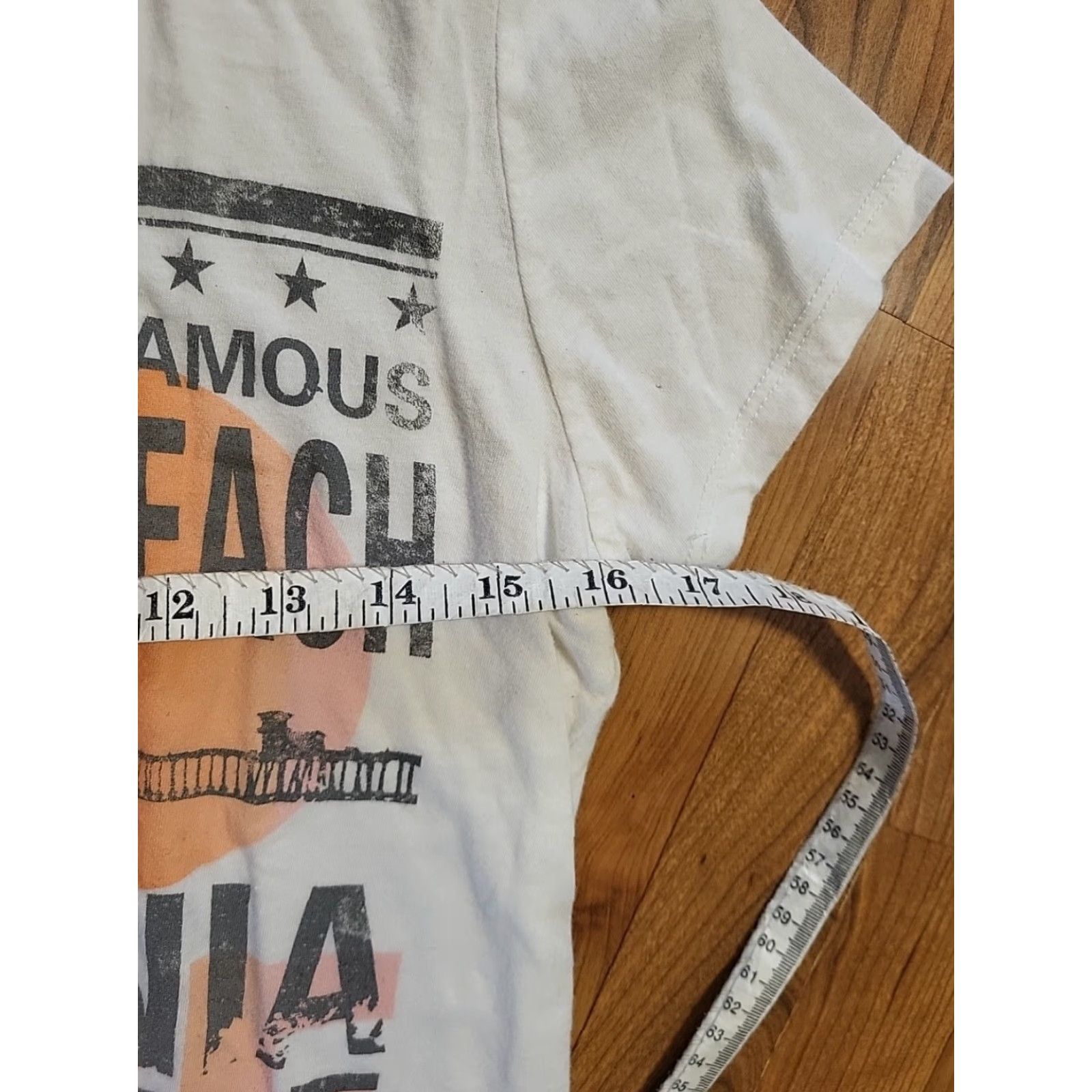 Next Level Next Level T-Shirt Womens Short Sleeve Huntington Beach Surf Festival White L, Beach, 32-34" chest, 200 char max Size L / US 10 / IT 46 - 5 Thumbnail