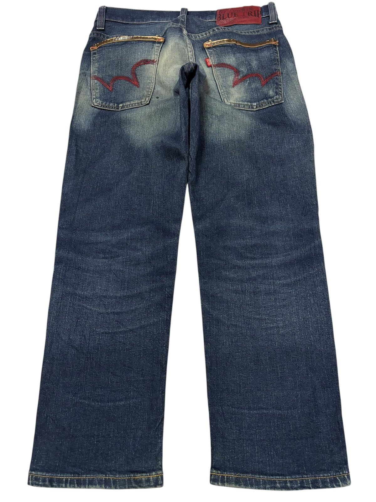 Edwin Vtg Edwin Blue Trip Japan Distressed Jeans Size US 30 / EU 46 - 2 Thumbnail