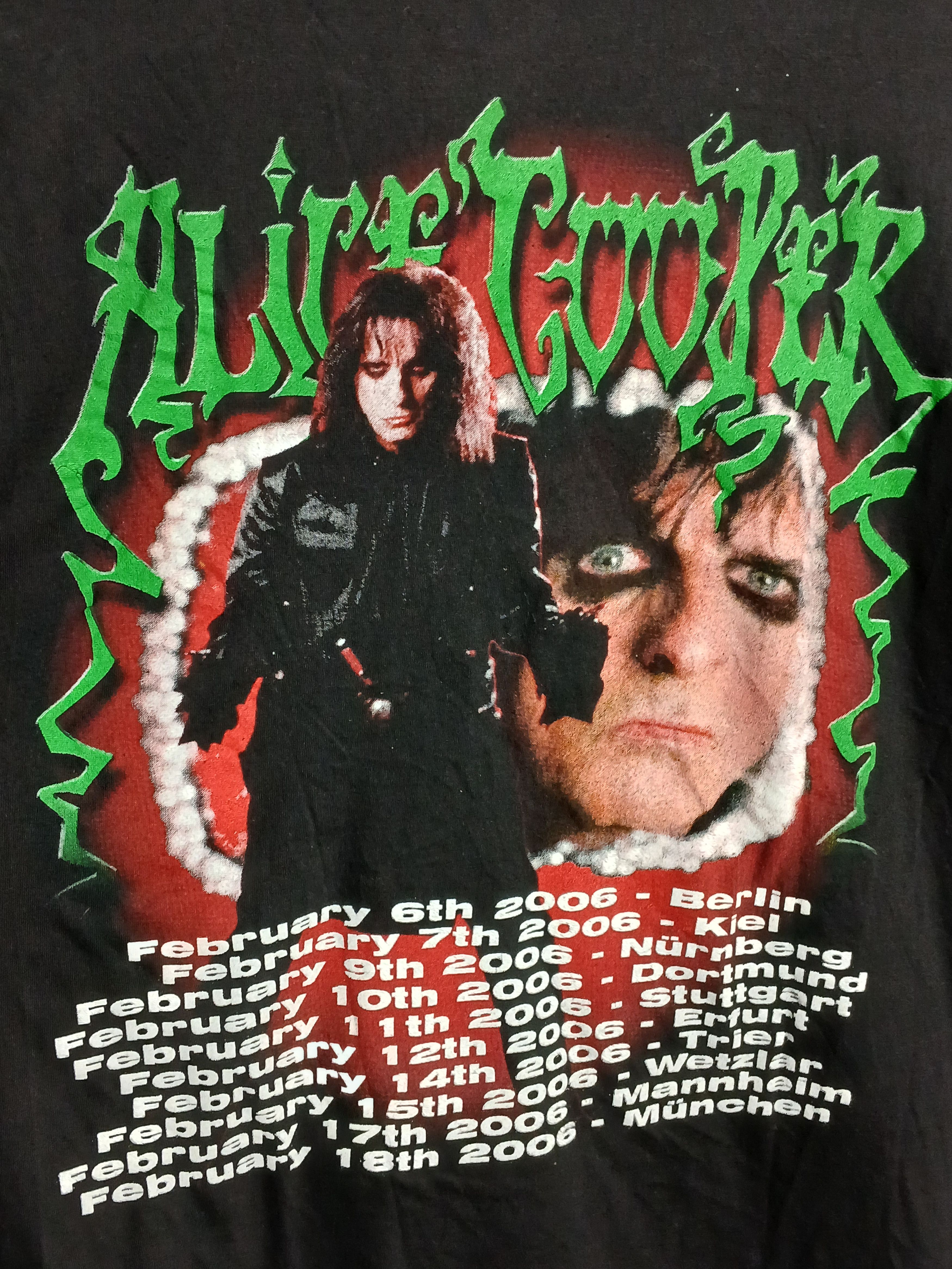 Band Tees × Vintage Vintage 2006 Alice Cooper Dirty Diamonds Tour T-Shirt Size US L / EU 52-54 / 3 - 4 Thumbnail