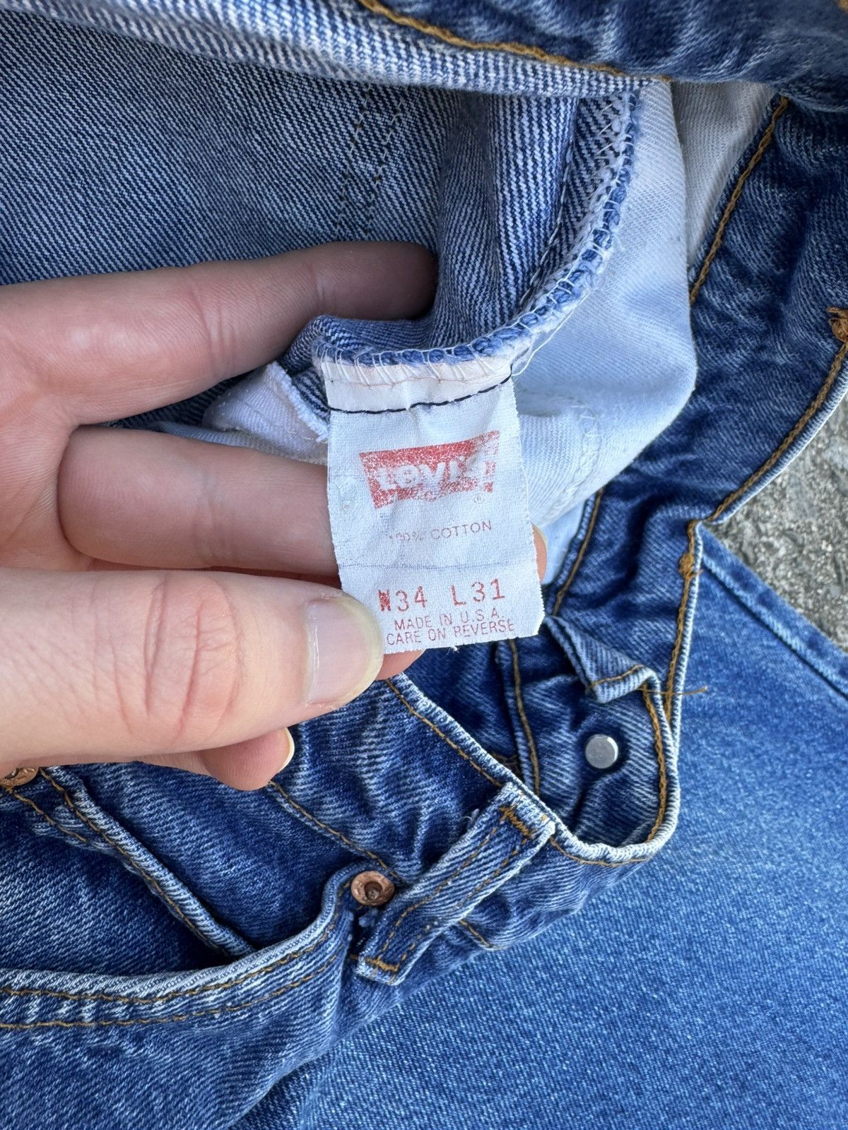 Levi's Vintage Levi’s 1990s orange tab 505 Size US 34 / EU 50 - 8 Thumbnail