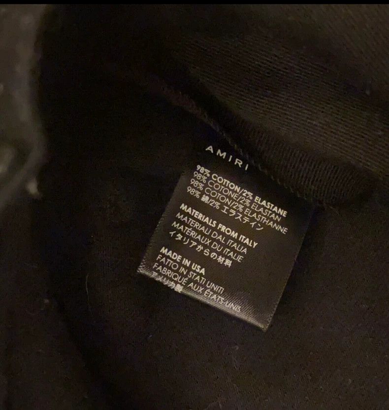 Amiri 18aw black diamond jeans