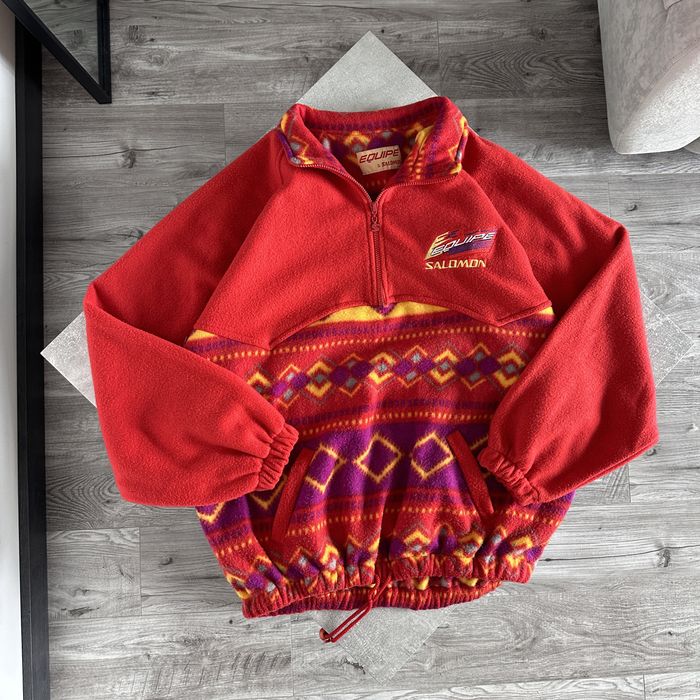 Vintage Vintage Salomon Mock Neck Fleece Sweater | Grailed