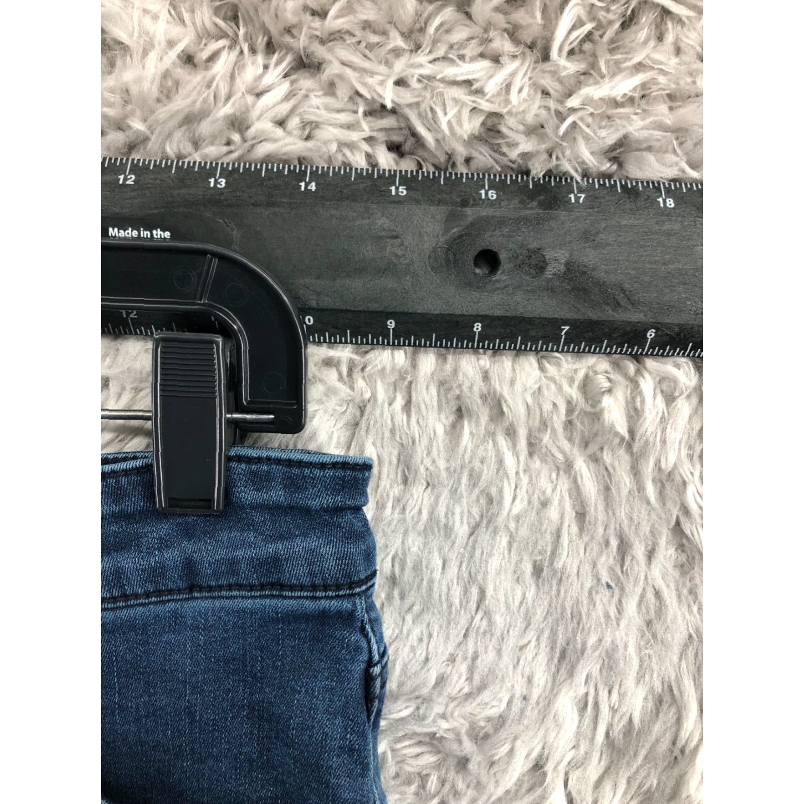 Vintage Falls Creek Jeans Skinny High Rise Womens Size 10 Medium Blue Wash 28 Inseam 5-Pocket Denim Cotton Belt Loops Zipper Button Size 32" / US 10 / IT 46 - 2 Thumbnail