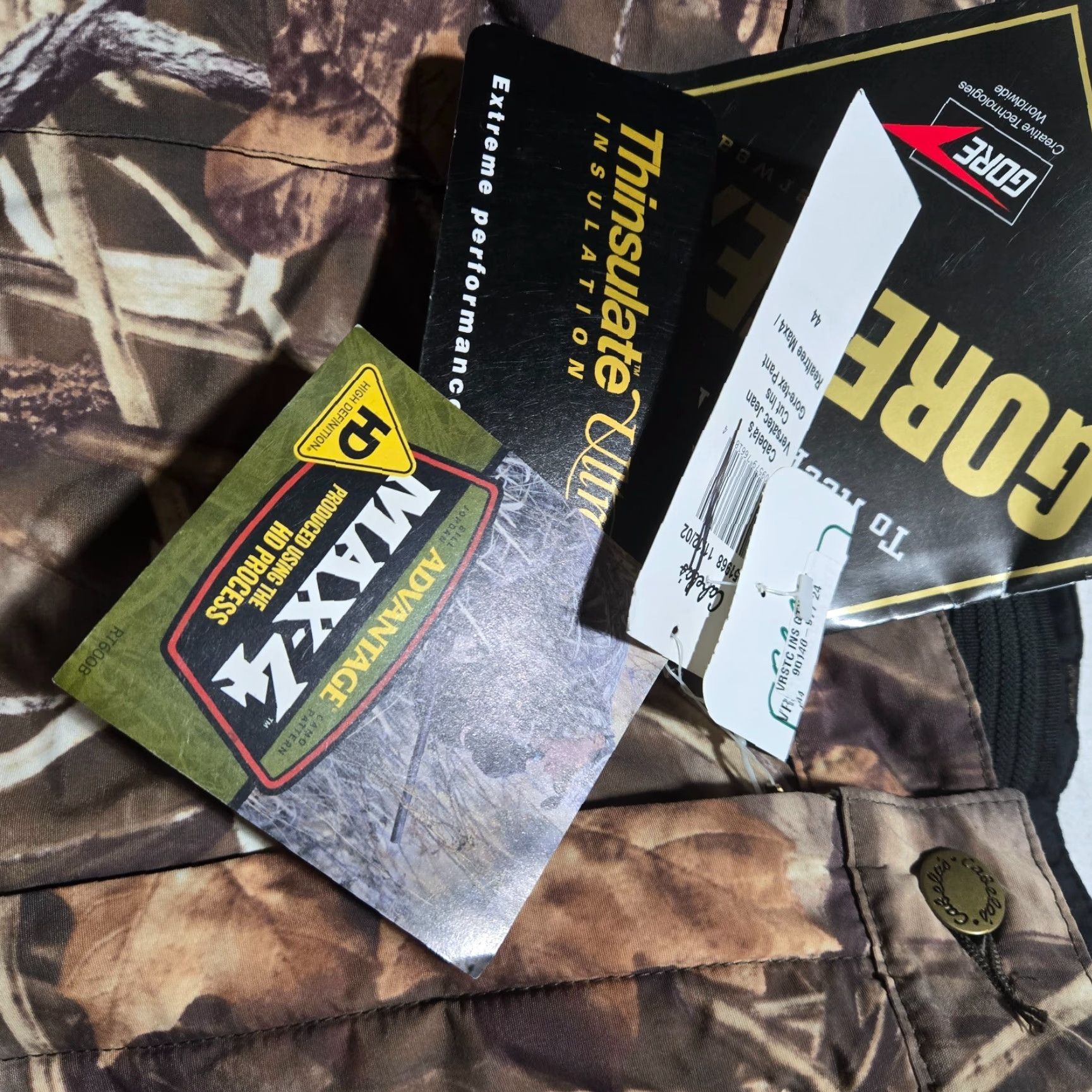 Vintage NEW Cabela's Pants Realtree Camo Gore Tex Thinsulate Lined Adult Men's 44 Tre Distance: 0 Size US 44 / EU 60 - 5 Thumbnail