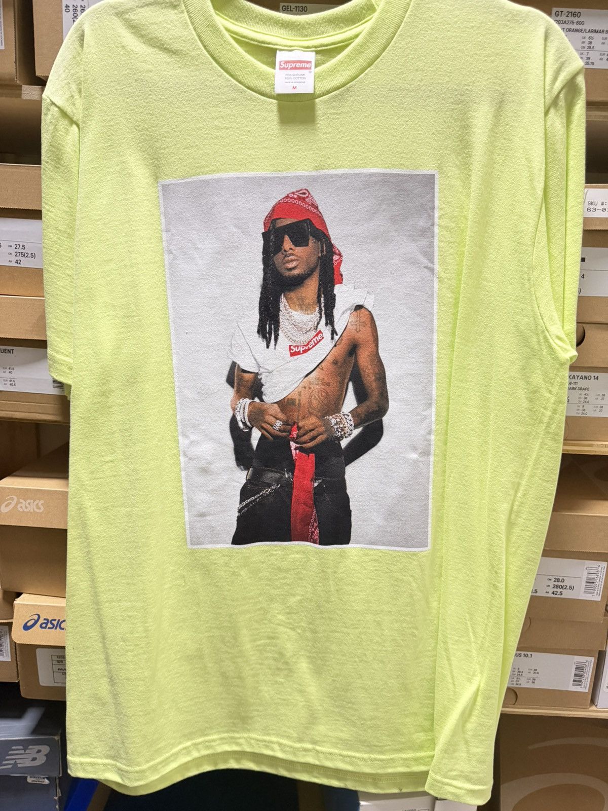 Supreme Supreme Playboi Carti T Shirt Neon Pale Green/Yellow | Grailed