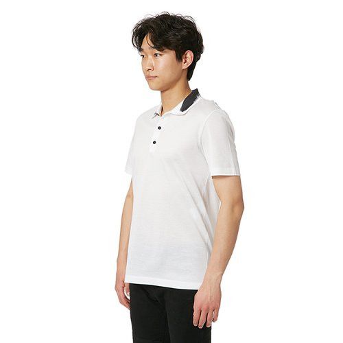 image of Balenciaga White Polo T-Shirt, Size S, Men's