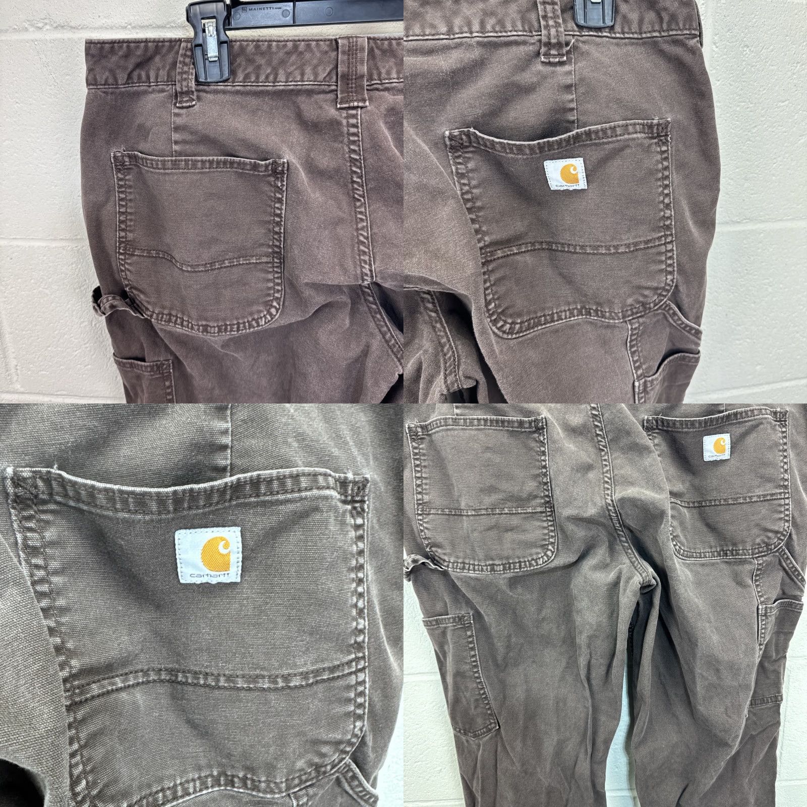 Carhartt VINTAGE Carhartt Carpenter Pants Womens 14 Regular Brown Canvas Workwear Size 36" / US 14 / IT 50 - 8 Thumbnail