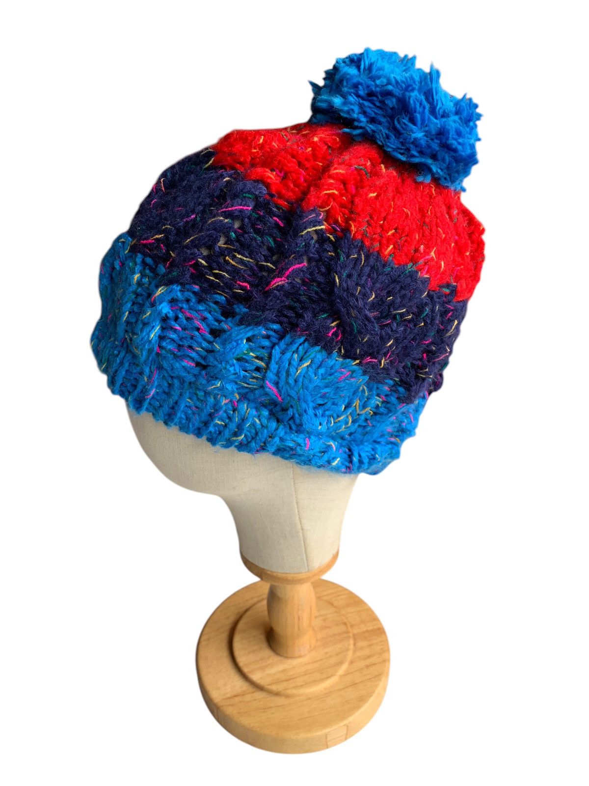 Japanese Brand × Kapital × Vintage Knitted Crochet Winter Sessions Rare Colour Beanie Hats Size ONE SIZE - 5 Thumbnail