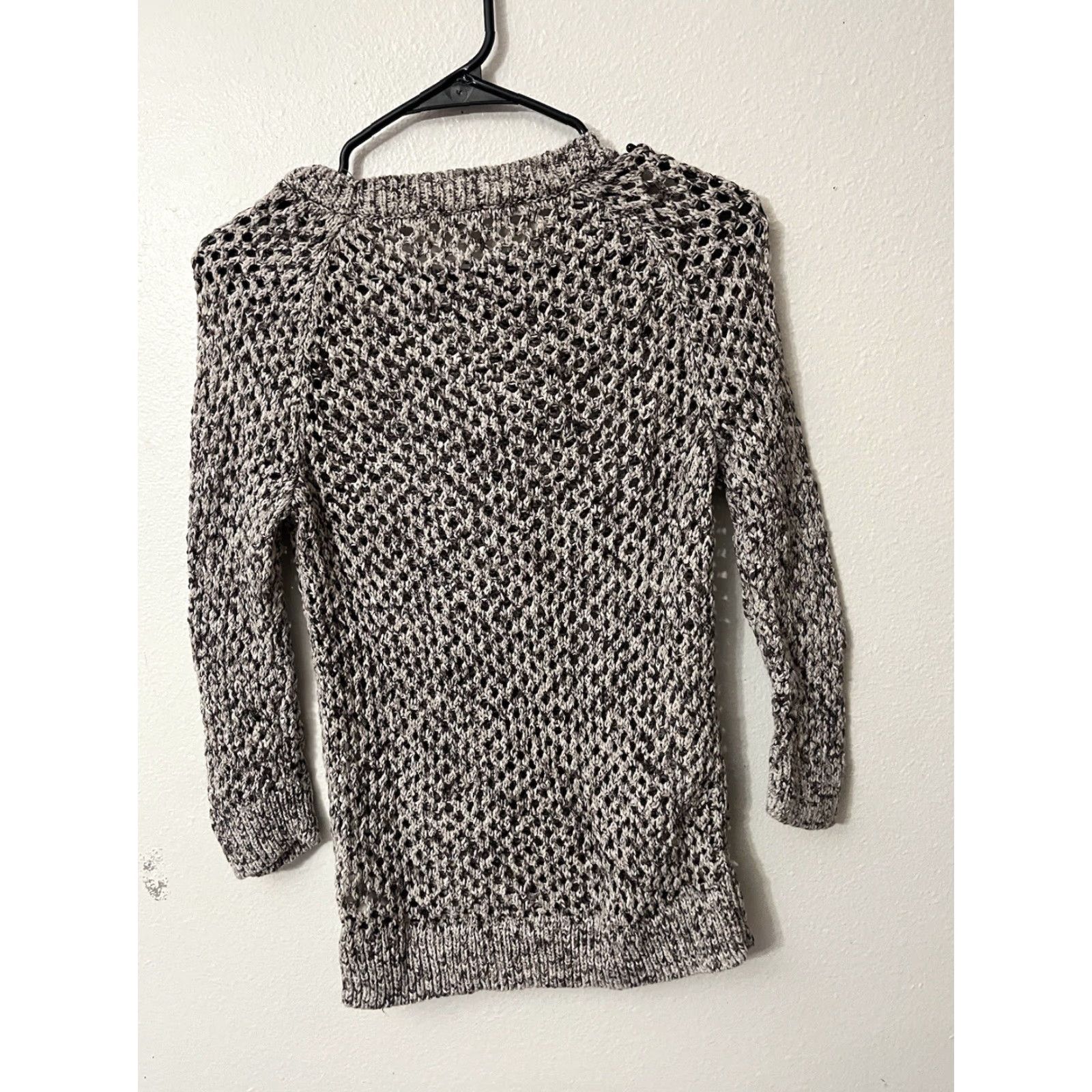 Gap GAP Sweater Open-Knit 3/4 Sleeve Cotton Blend Beige S Womens Size S / US 4 / IT 40 - 3 Thumbnail