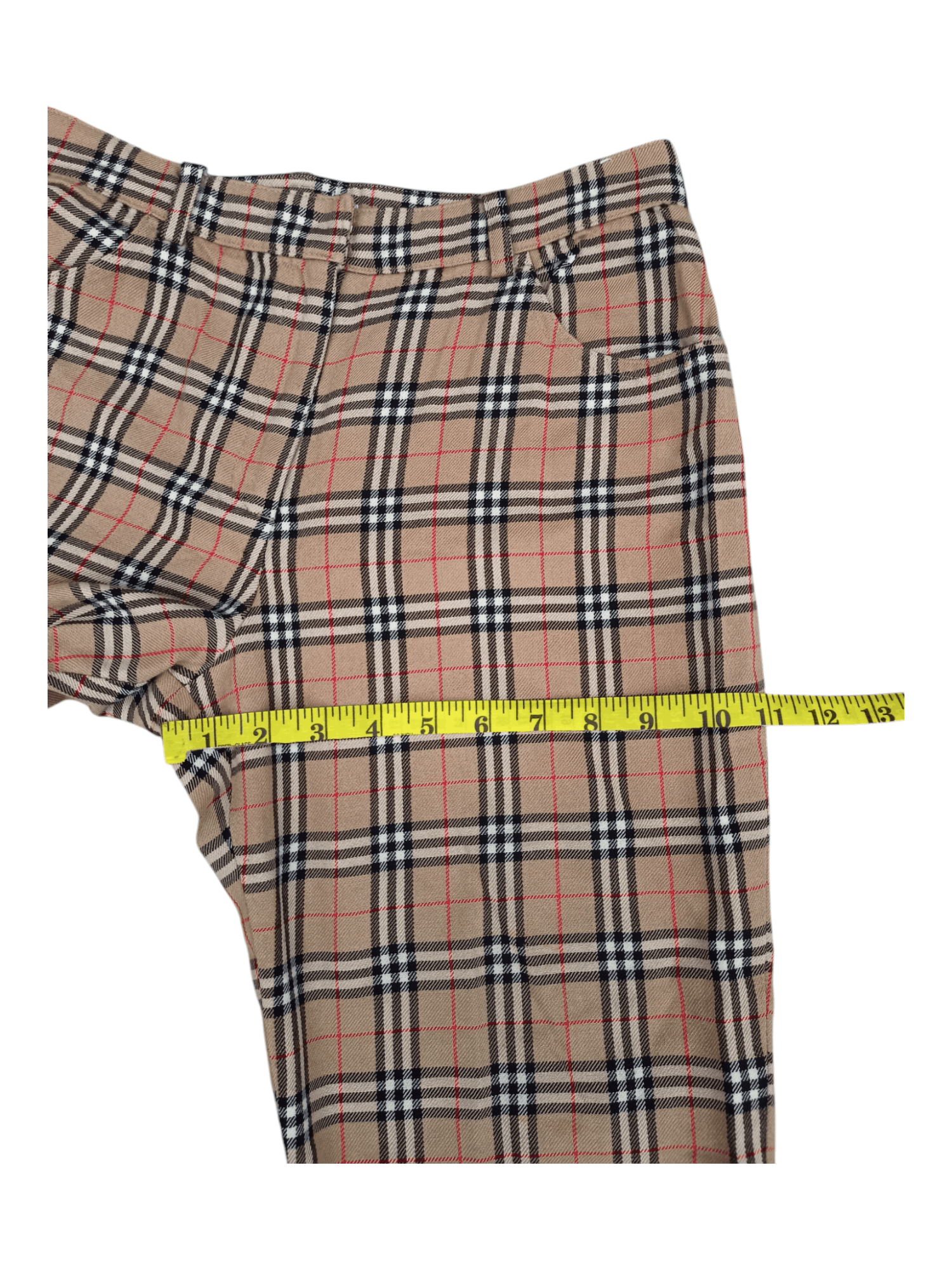 Burberry 🔥VINTAGE BURBERRY NOVA CHECK BLUE LABEL Japan Wool Pants Size 26" / US 2 / IT 38 - 19 Thumbnail
