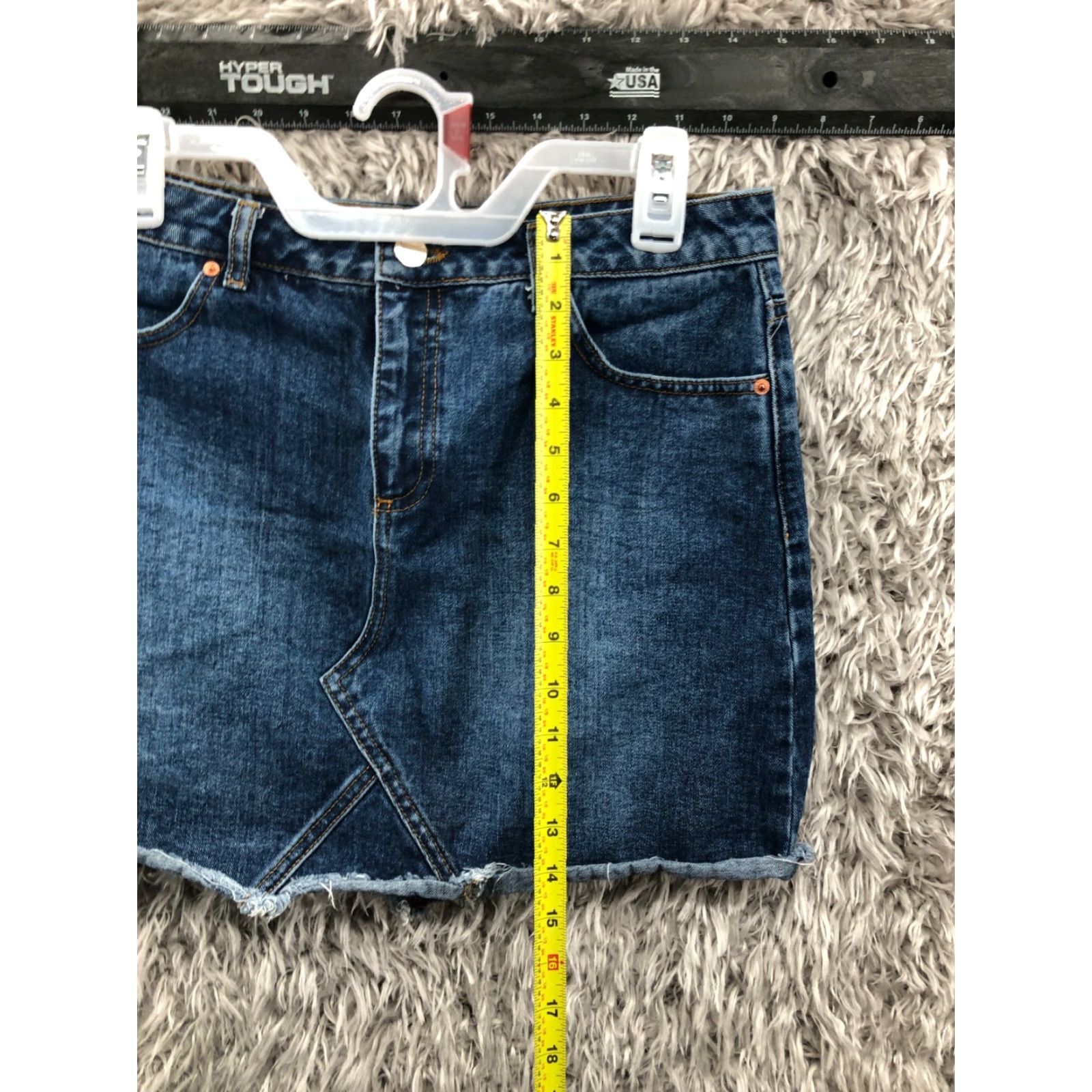 Vintage Miss Selfridge Skirt Womens 8 Denim Midi Blue Cotton Button Pockets 90s Vintage No Dress? Size 30" / US 8 / IT 44 - 3 Thumbnail