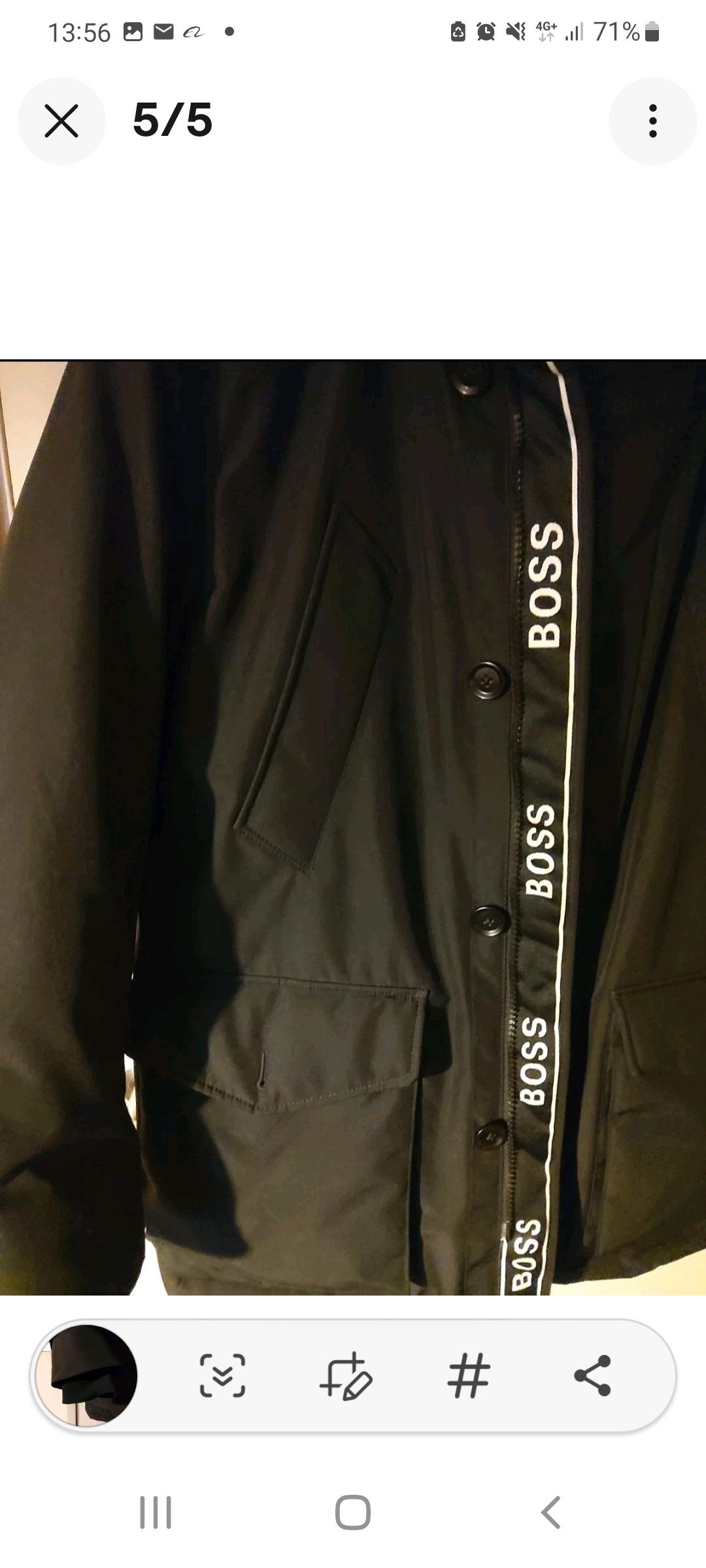 Hugo Boss Hugo Boss Black Parka Fur Hood Size US L / EU 52-54 / 3 - 5 Thumbnail