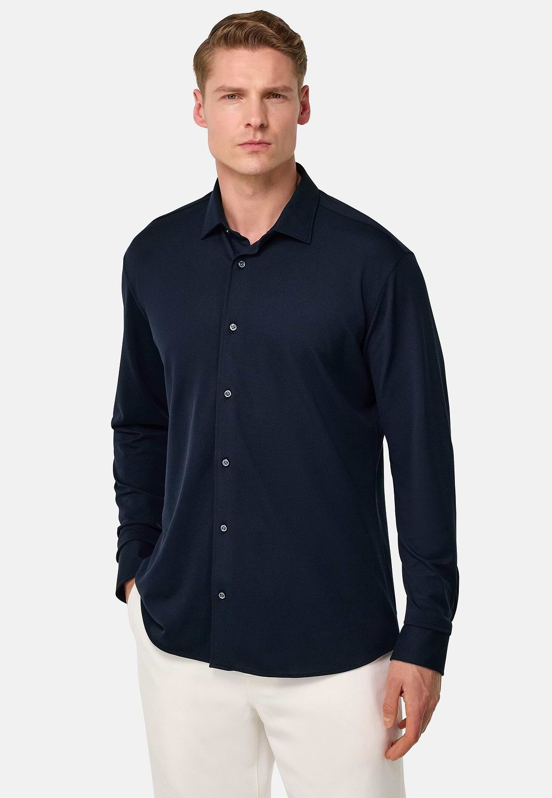 Boggi Boggi Easy Formal Stretch Shirt Size US L / EU 52-54 / 3 - 2 Thumbnail