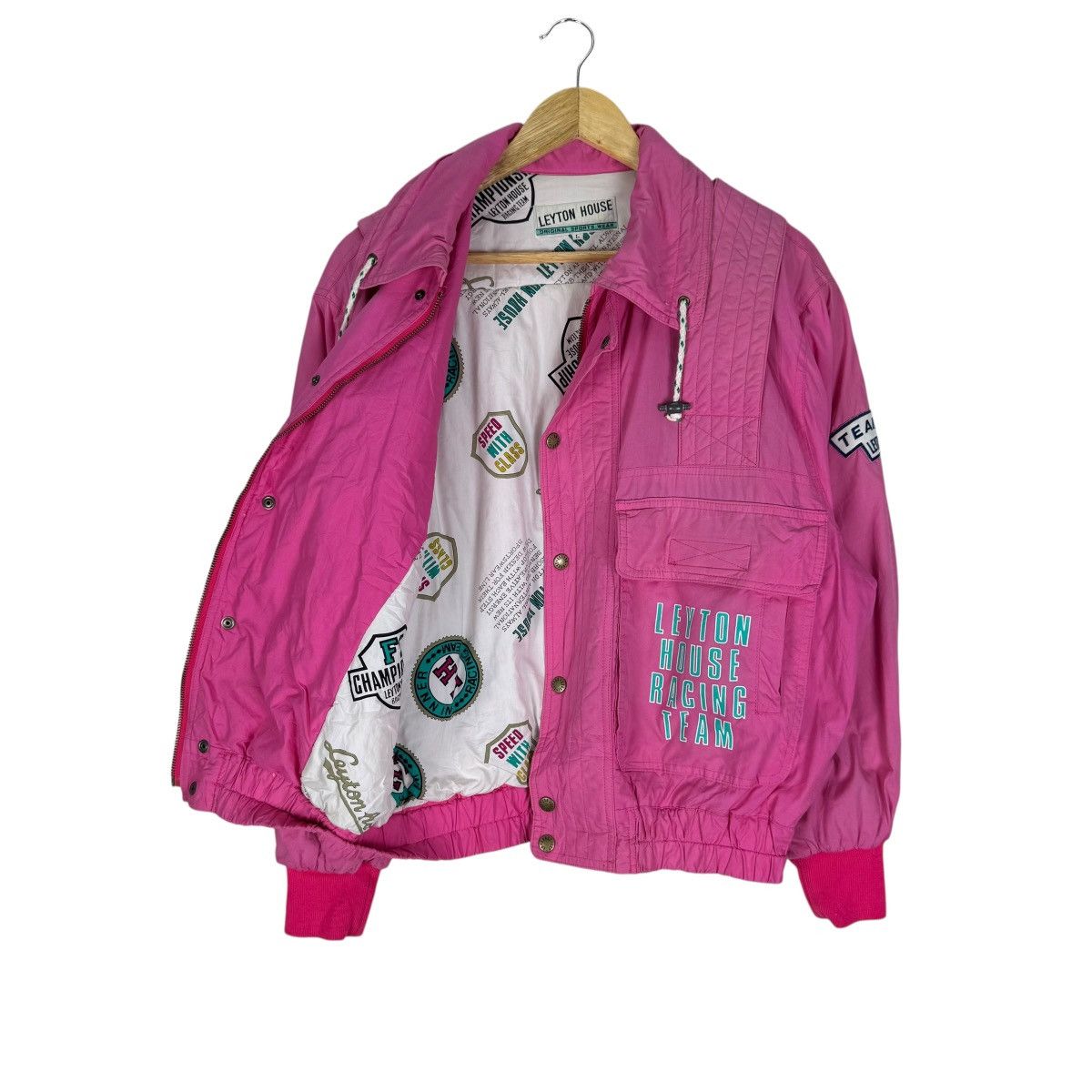 Sports Specialties ☀️LEYTON HOUSE TEAM CREW RACING BOMBER JACKET Size L / US 10 / IT 46 - 10 Thumbnail