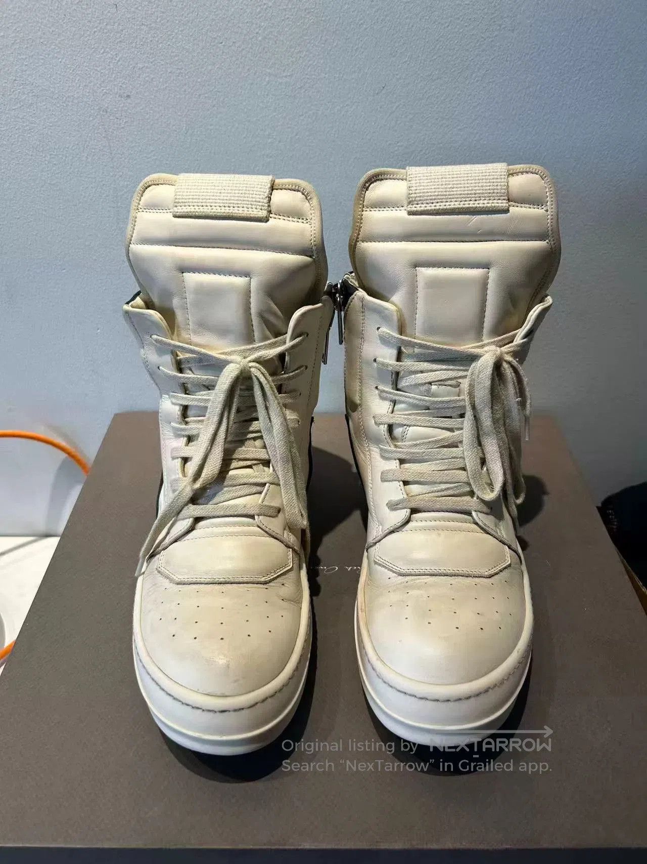 Rick Owens Rick Owens Black Leather High Tops. Size US 6 / EU 39 - 3 Thumbnail