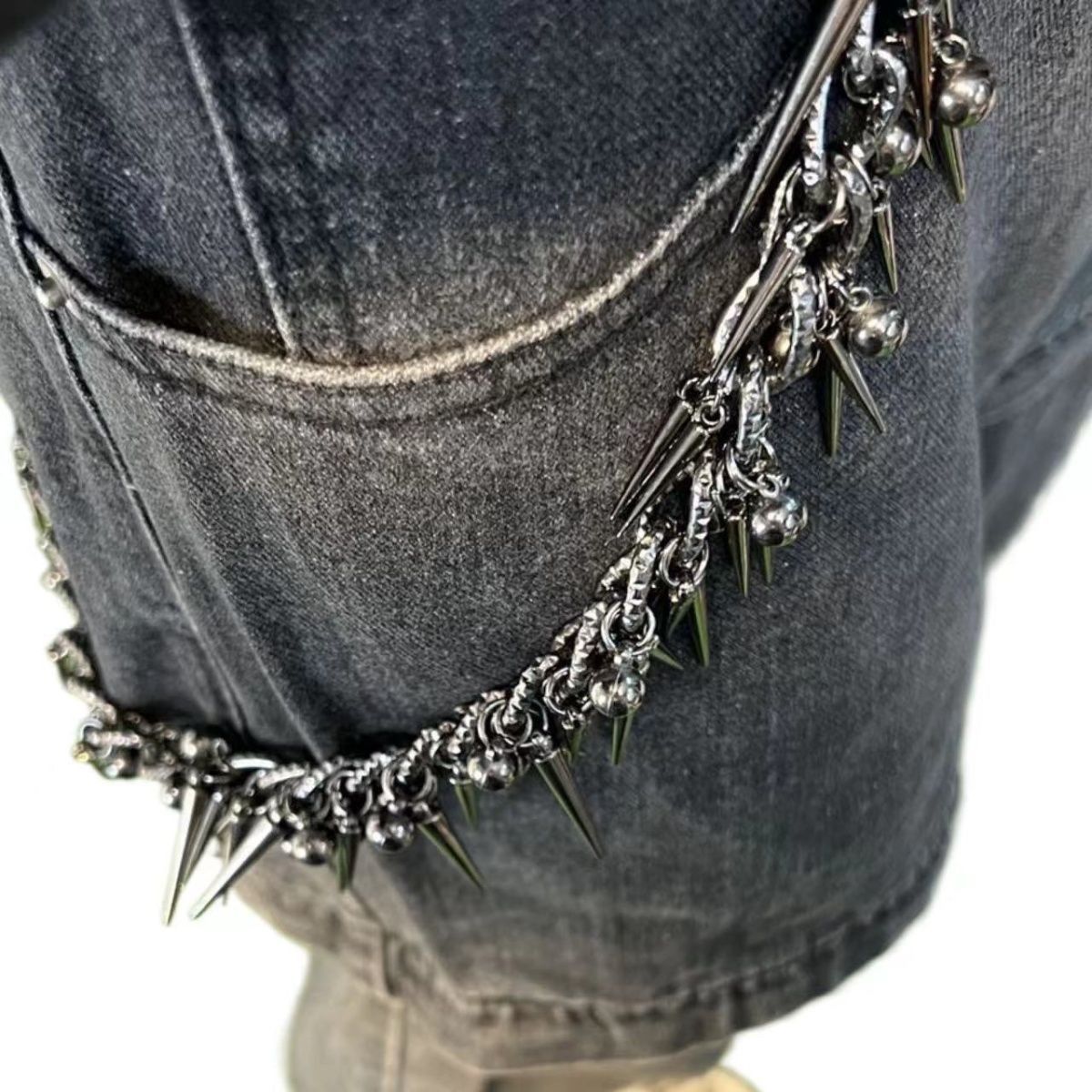 VIBE Rare Vintage Belt Riveted Belts Menswear Accessories Size ONE SIZE - 6 Thumbnail