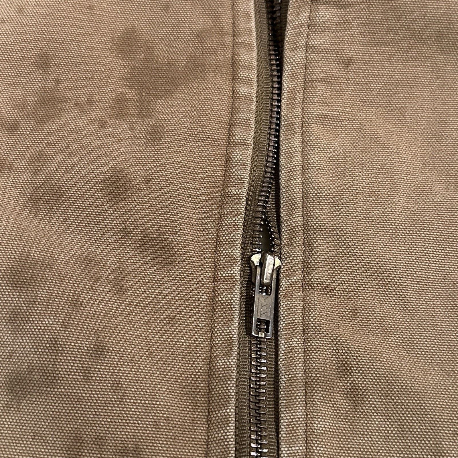 Carhartt Distressed Carhartt 6SVT Duck Sherpa Lined Zip Vest Made USA Size US XL / EU 56 / 4 - 3 Thumbnail