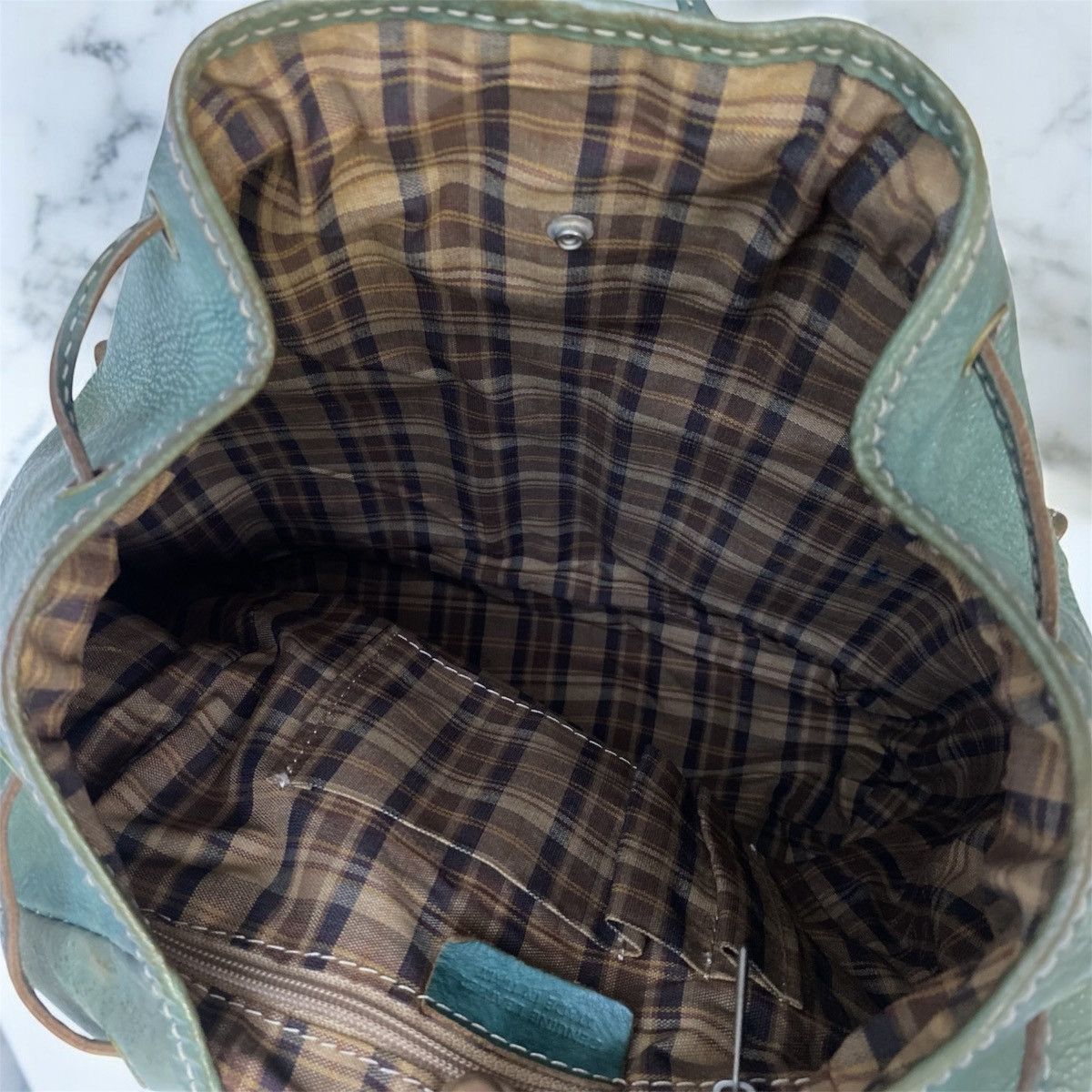 Other Authentic Pratesi Firenze 1948 Leather Bagpack Made In Italy Size ONE SIZE - 7 Thumbnail