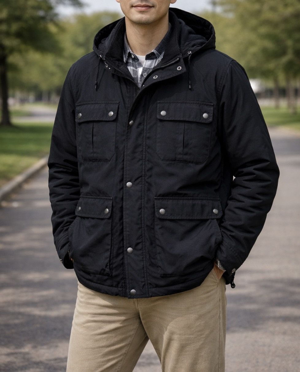 Sierra Vintage Sierra Designs Hooded Mountain Jacket Black Size US L / EU 52-54 / 3 - 5 Thumbnail