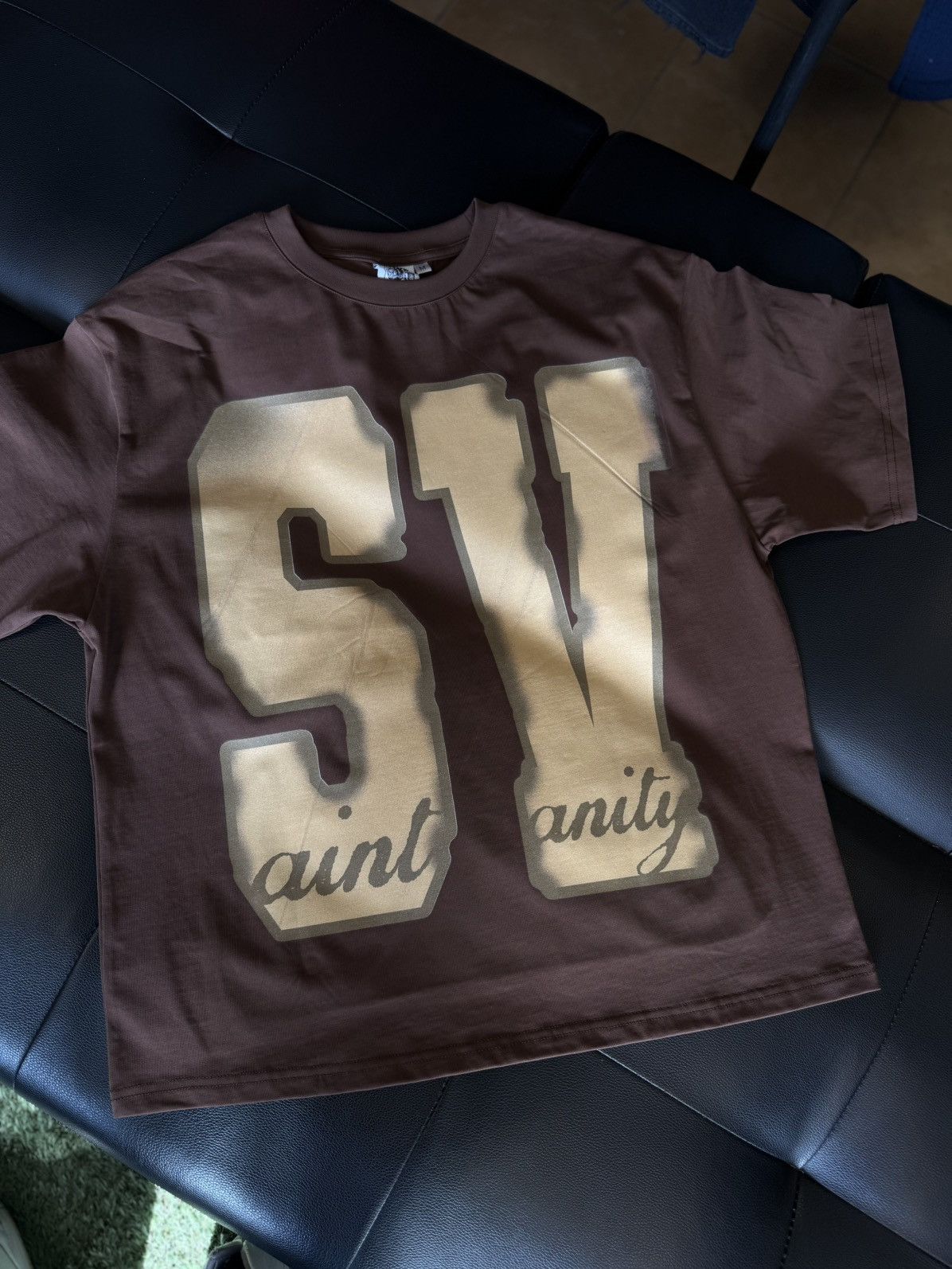 Saint Vanity Saint Vanity UNRELEASED Tee Shirt Logo Brown Size M (NEW) Size US M / EU 48-50 / 2 - 2 Thumbnail