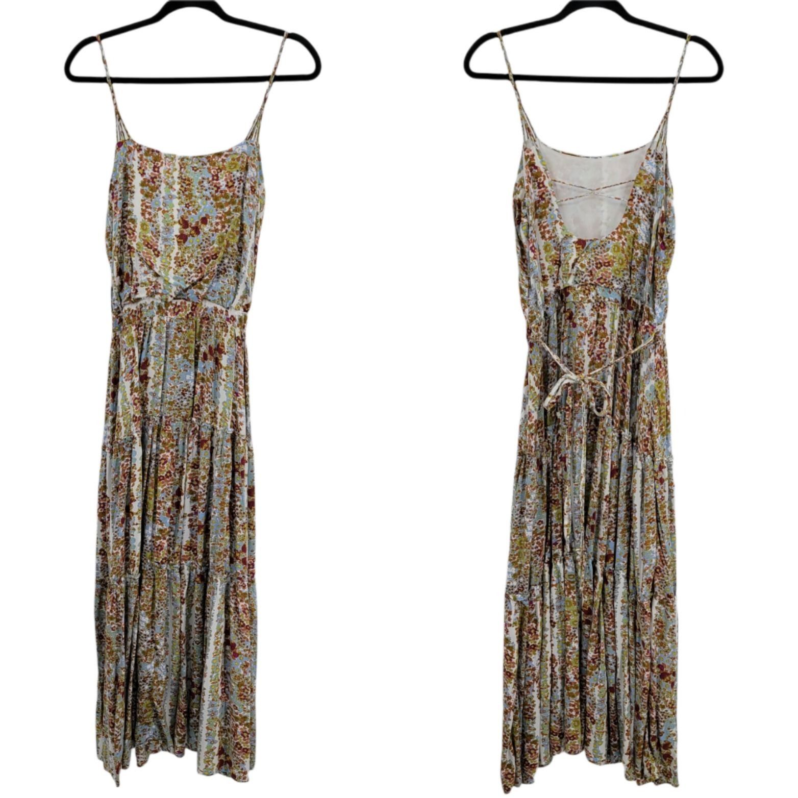 Free People Free People Maxi Dress Sz M Valerie Spring Garden Meadow Str Size M / US 6-8 / IT 42-44 - 13 Thumbnail