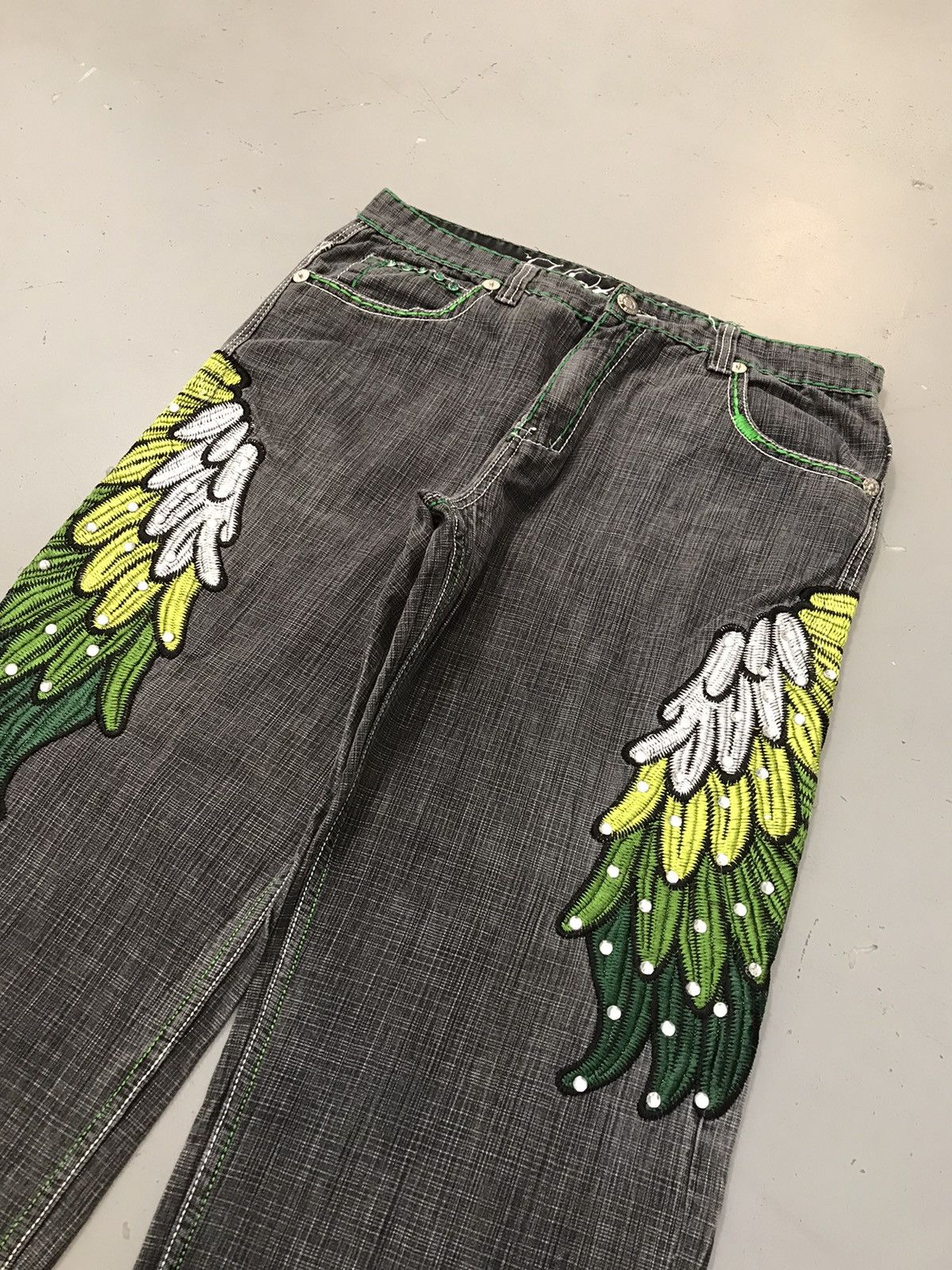 Other Crazy Vintage Victorious Embroidery Denim Size US 38 / EU 54 - 6 Thumbnail
