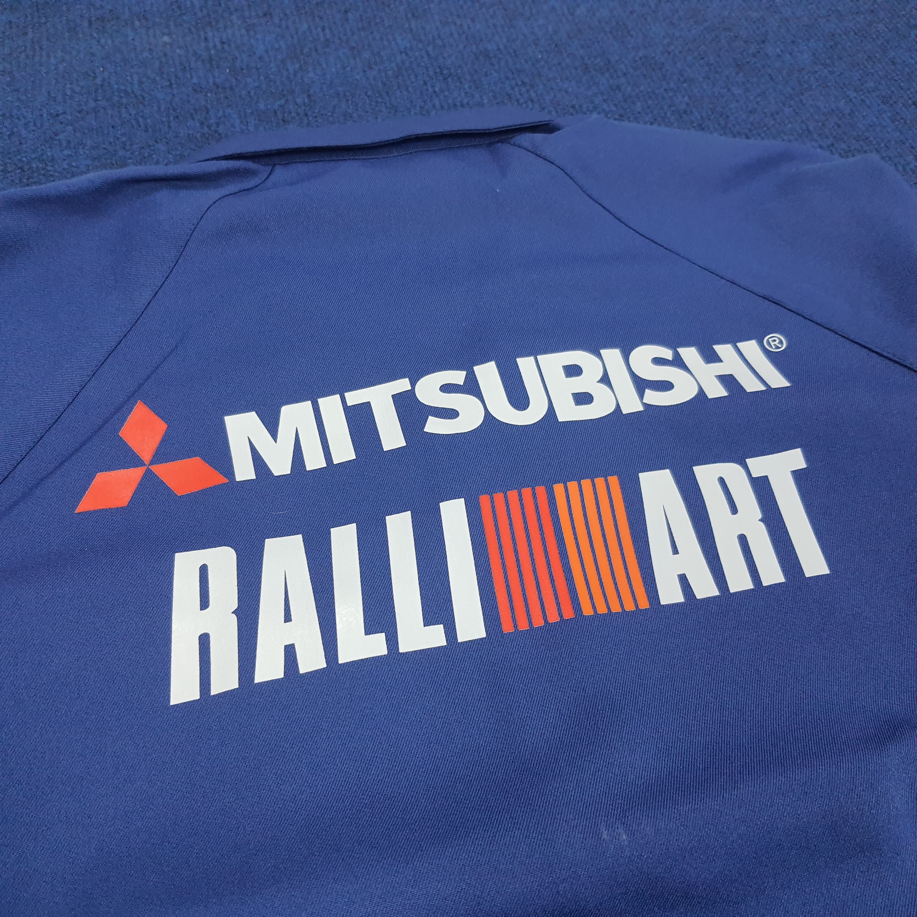 Vintage Vintage Mitsubishi RalliArt Japanese Motorsports Work Jacket Size US M / EU 48-50 / 2 - 2 Thumbnail