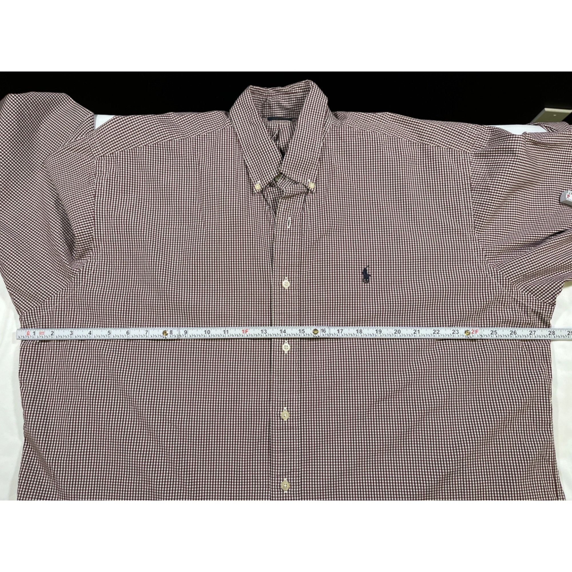 RLX Ralph Lauren Ralph Lauren Golf SKU 7736 Mens Maroon Button Down Long Slee Size US XL / EU 56 / 4 - 3 Thumbnail