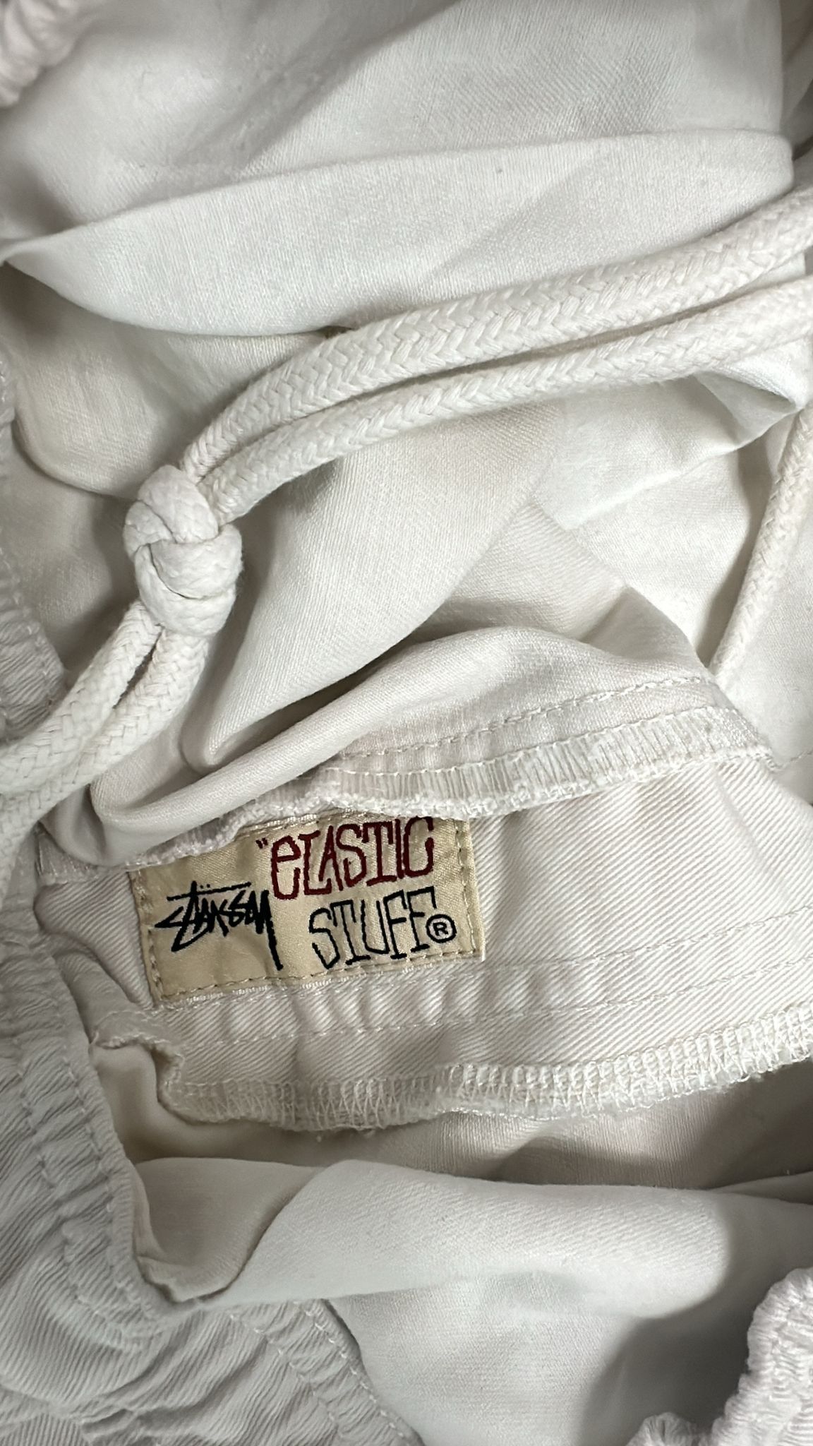 Stussy × Vintage Stussy Beach Pant Brushed Cotton White Size XLarge Size US 36 / EU 52 - 6 Thumbnail