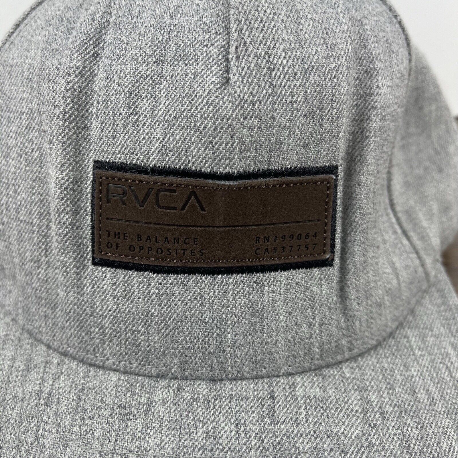 RVCA RVCA Hat RVCA Gray Snapback Hat Gray Hat Adjustable Gray Adu Size ONE SIZE - 7 Thumbnail