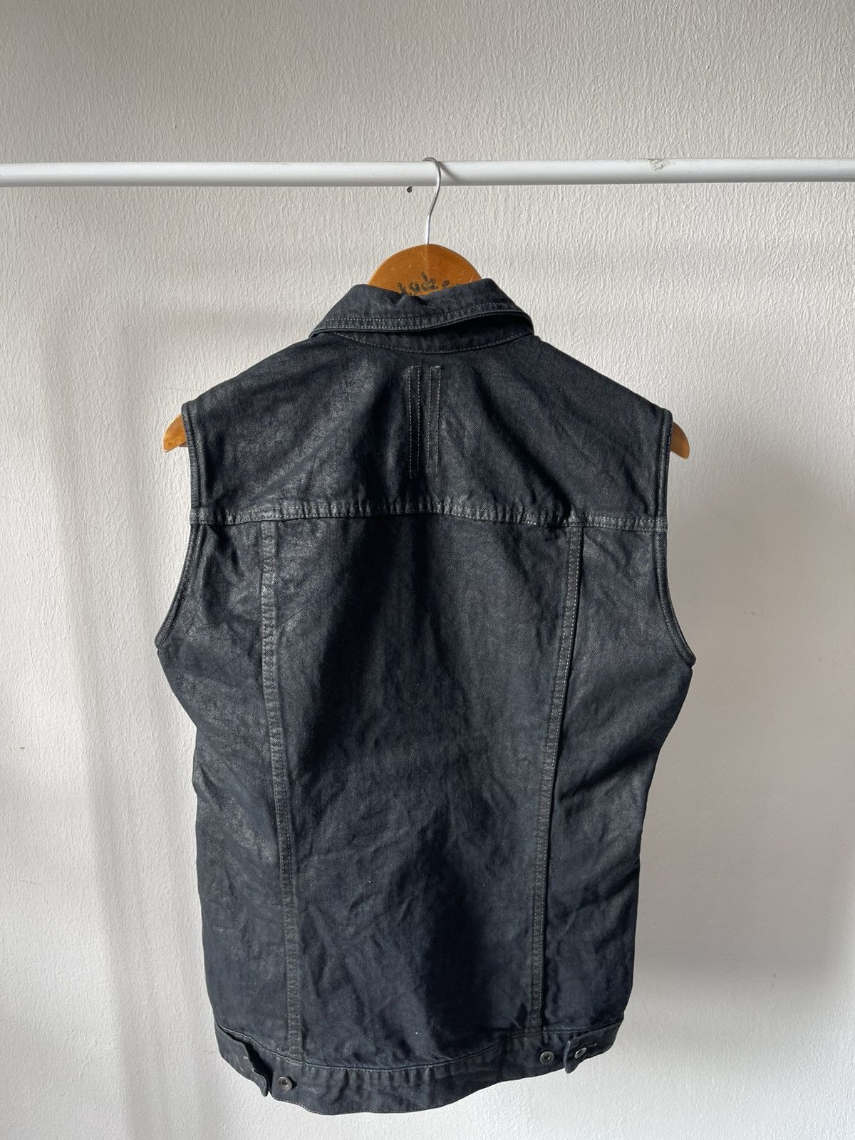 Rick Owens Rick Owens Wax Sleeveless Denim Jacket 96 Size US M / EU 48-50 / 2 - 6 Thumbnail