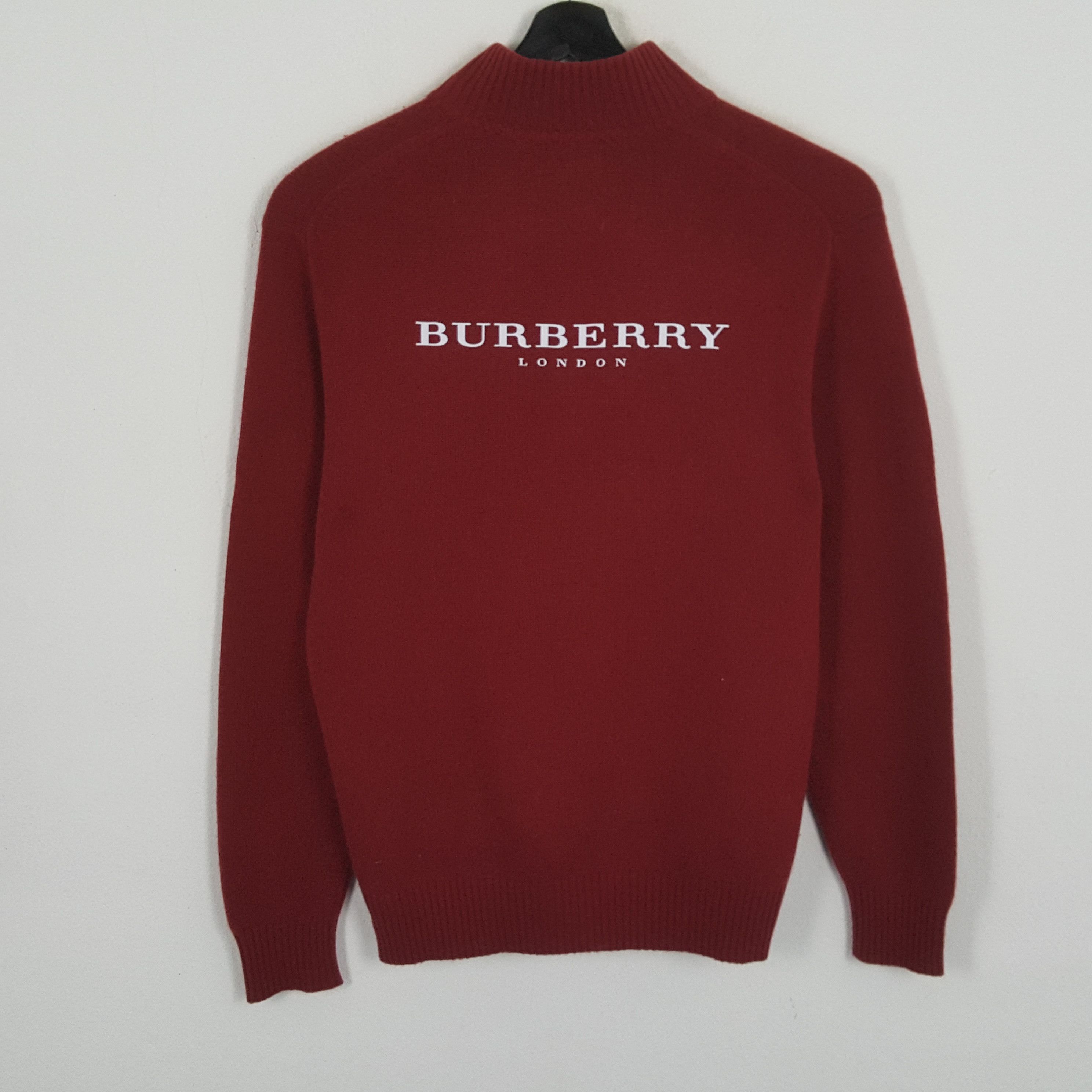 Burberry × Vintage BURBERRY LONDON Fashion Style Custom Art Sweater Size US M / EU 48-50 / 2 - 1 Thumbnail